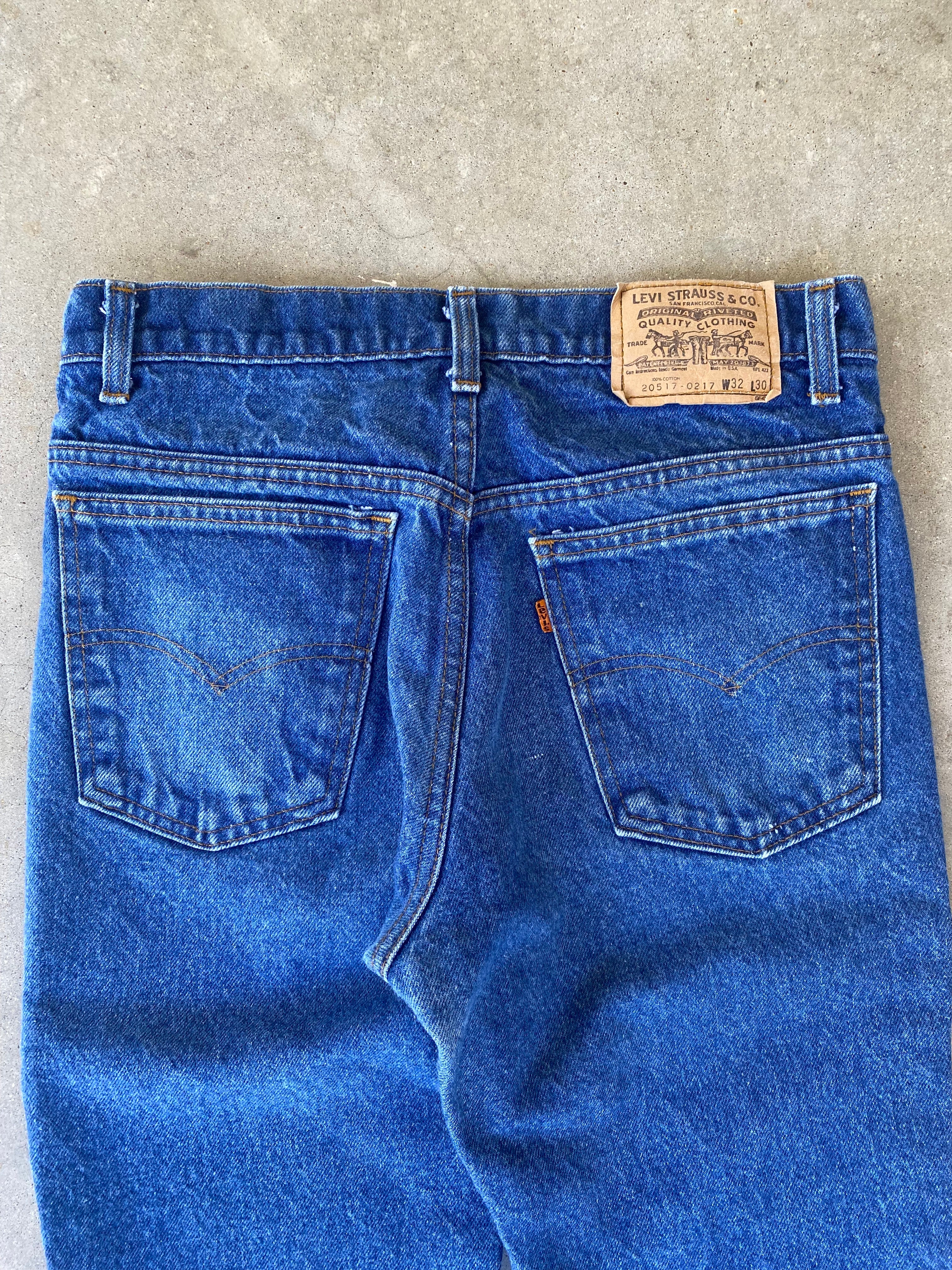 1980s Levi's 517 Orange Tab Boocut Flare Jeans (31"x29")