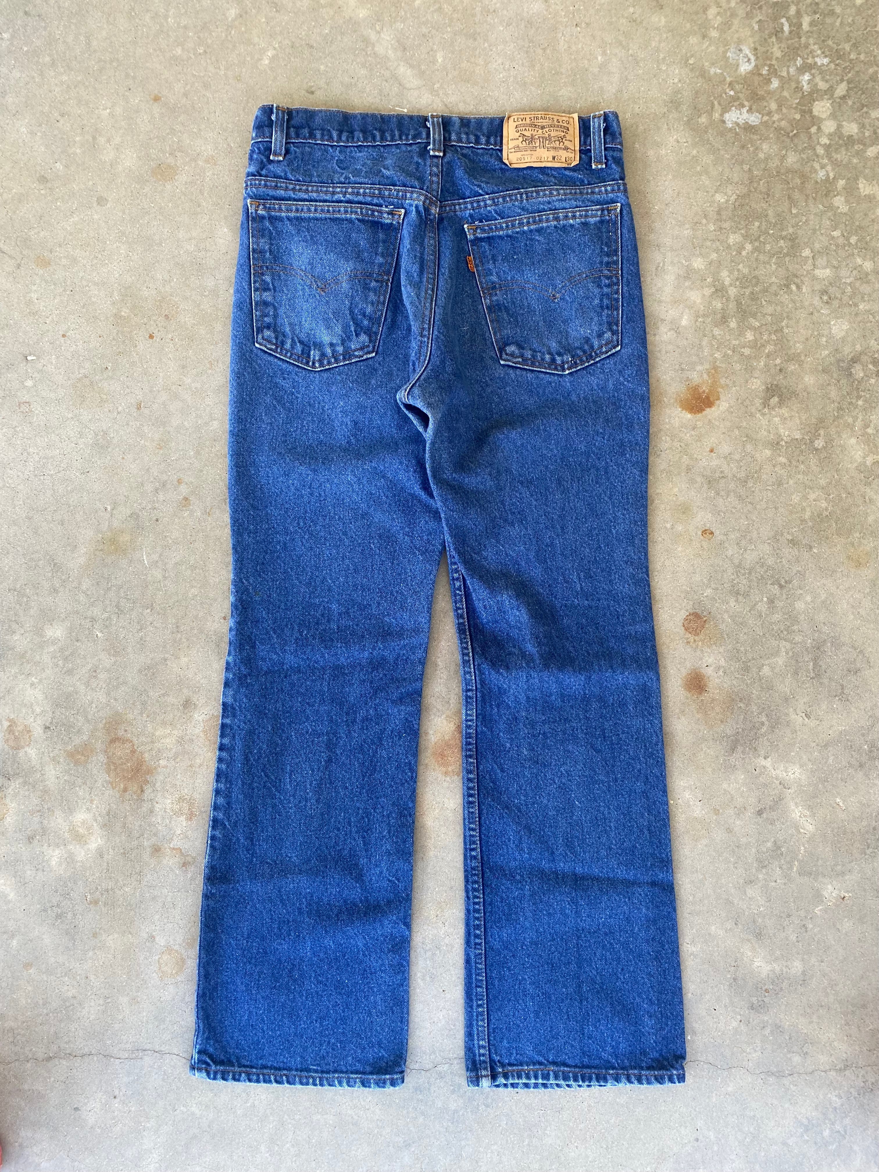 1980s Levi's 517 Orange Tab Boocut Flare Jeans (31"x29")
