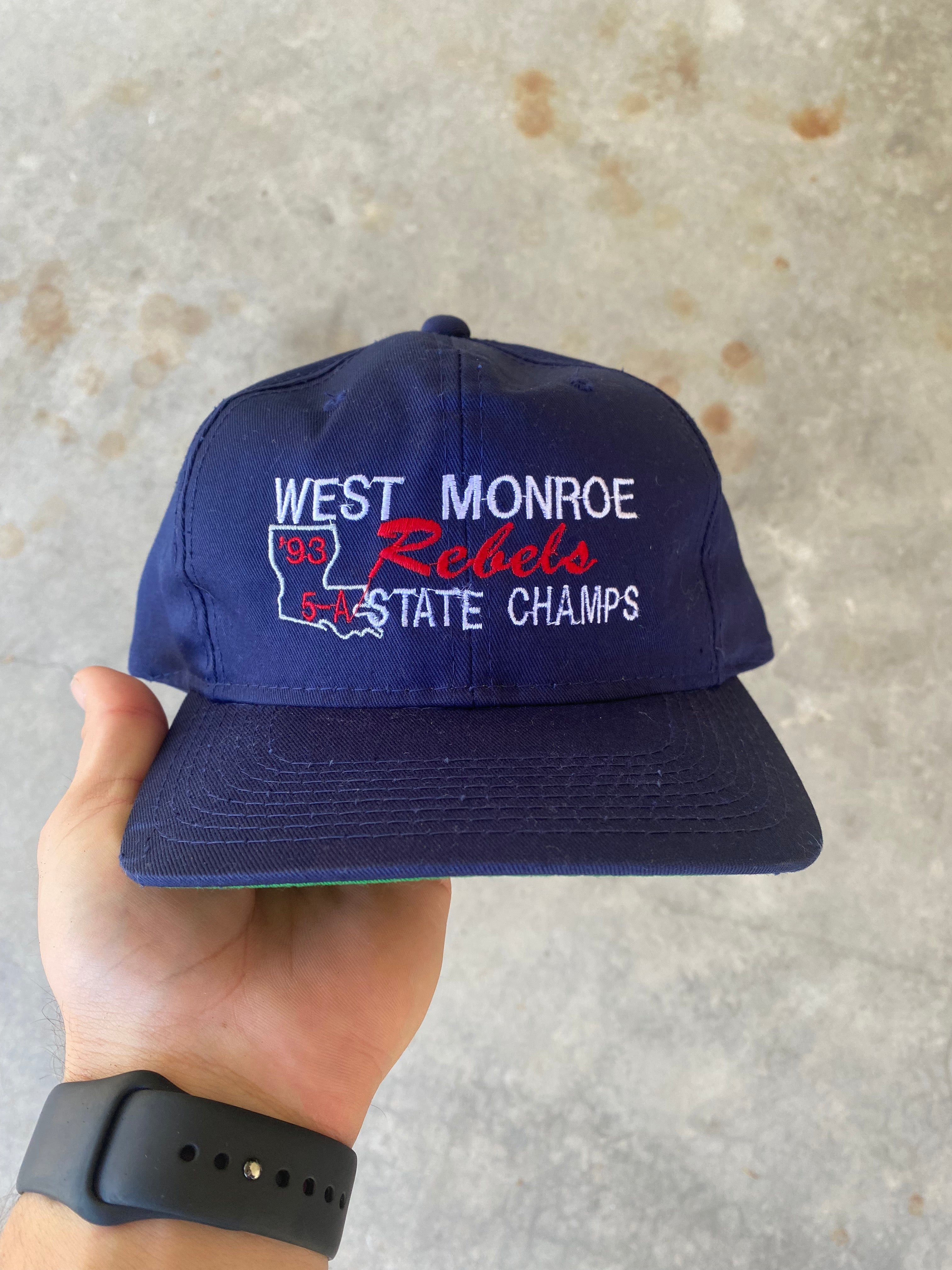 1993 West Monroe Rebels State Champs Snapback