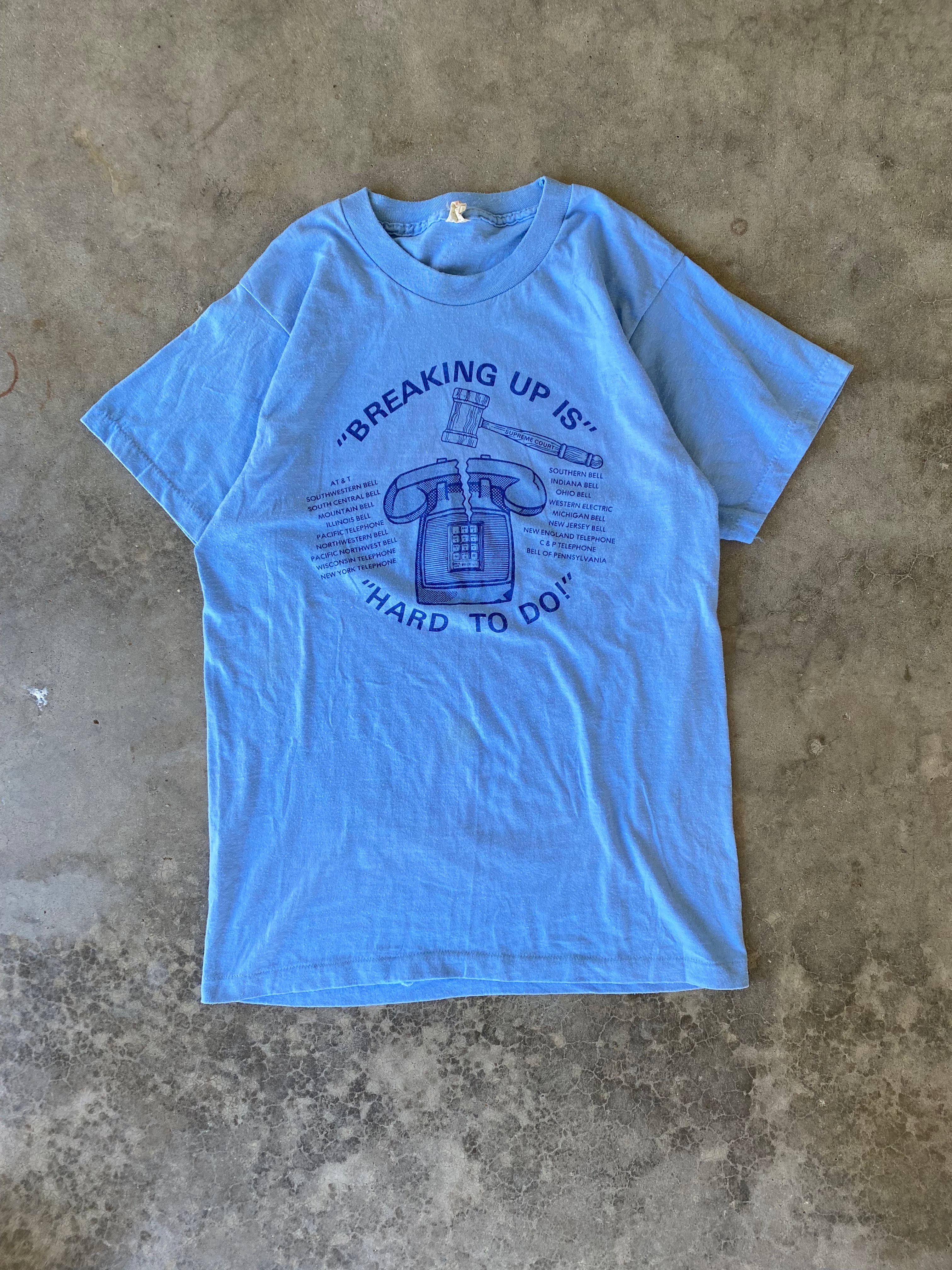 1970s "Breaking up is Hard to Do" T-Shirt (S/M)