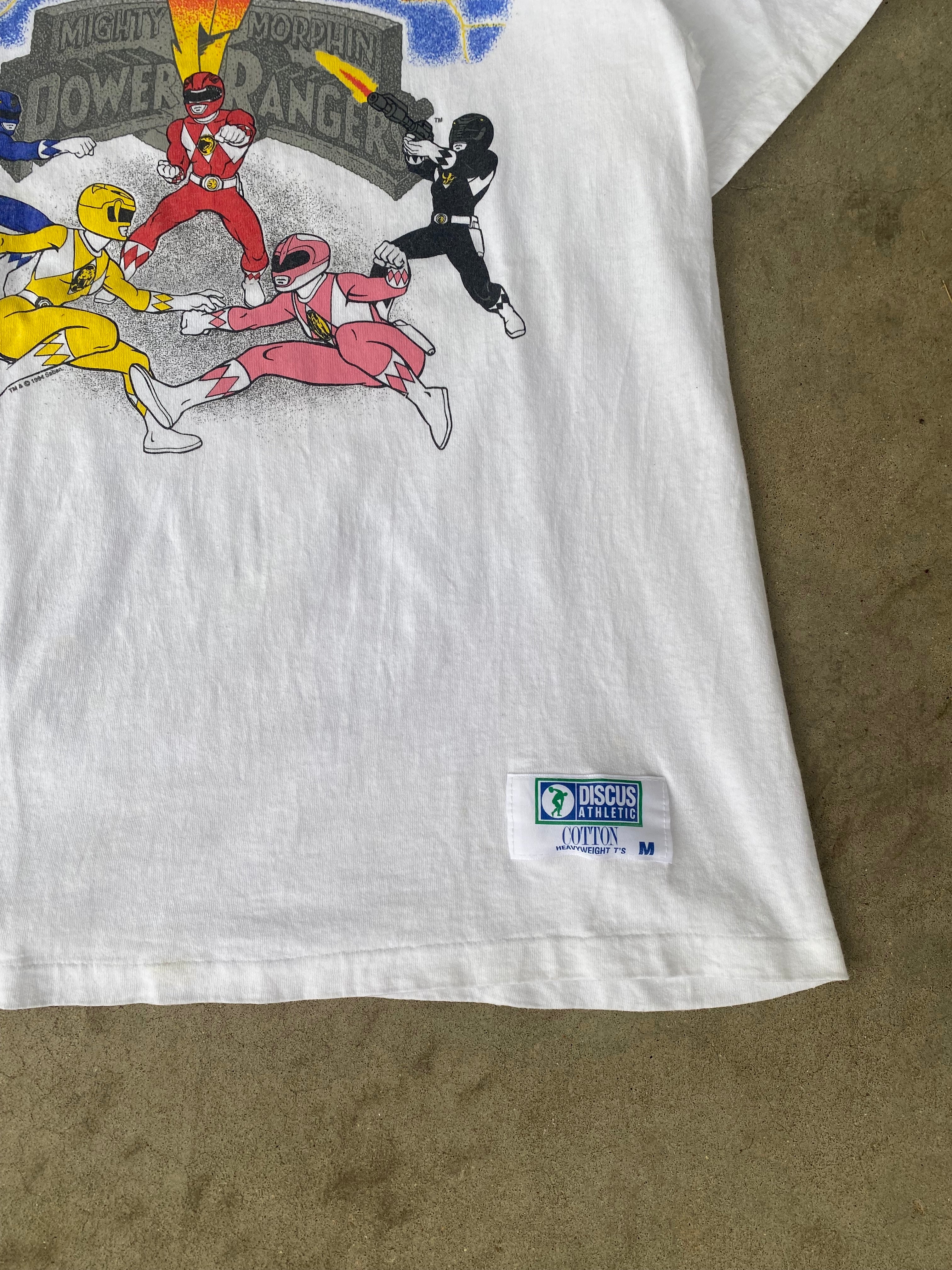 1994 Power Rangers "Mighty Morphin" T-Shirt (S/M)