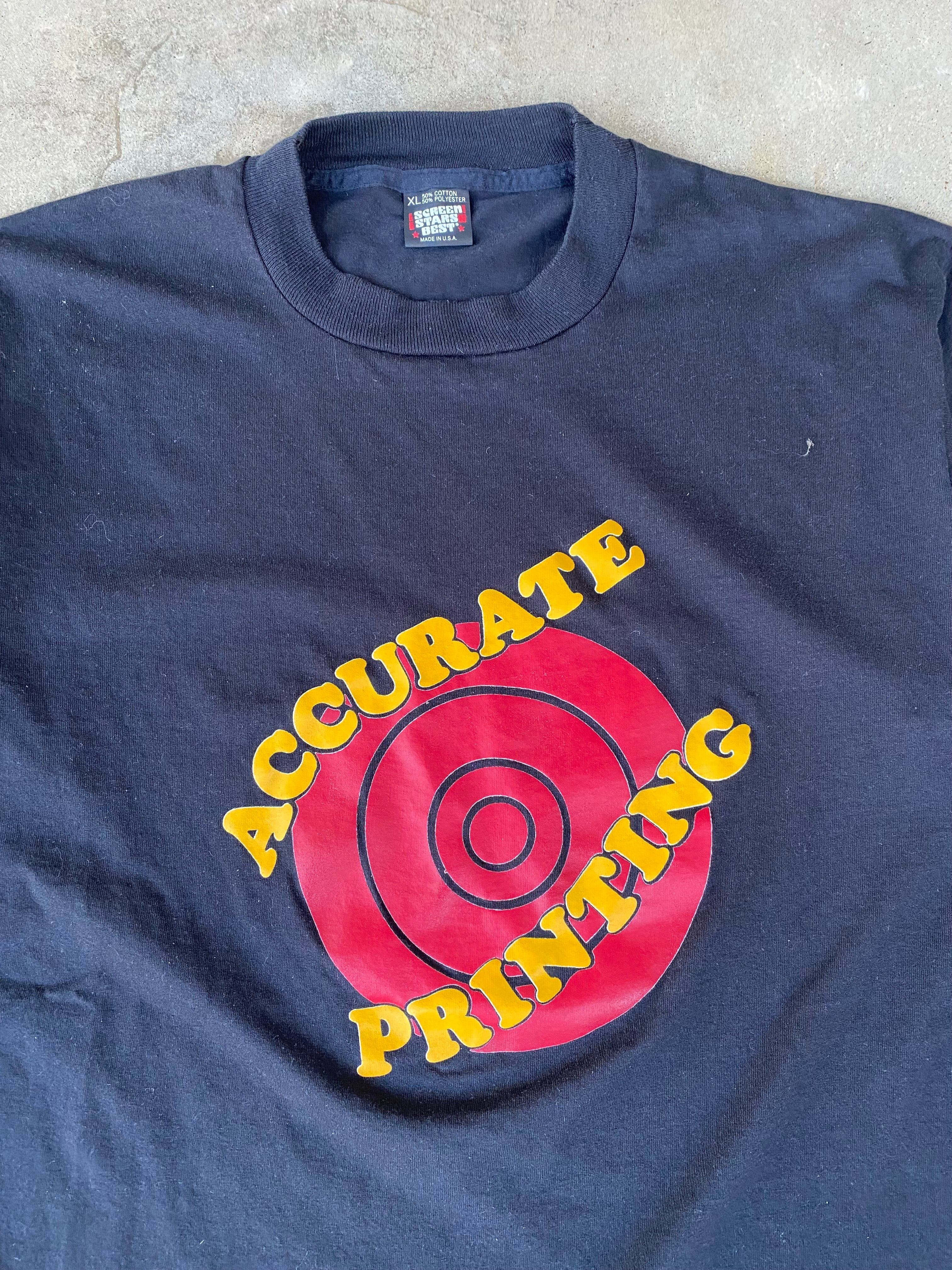 1990s Accurate Printing T-Shirt (L/XL)