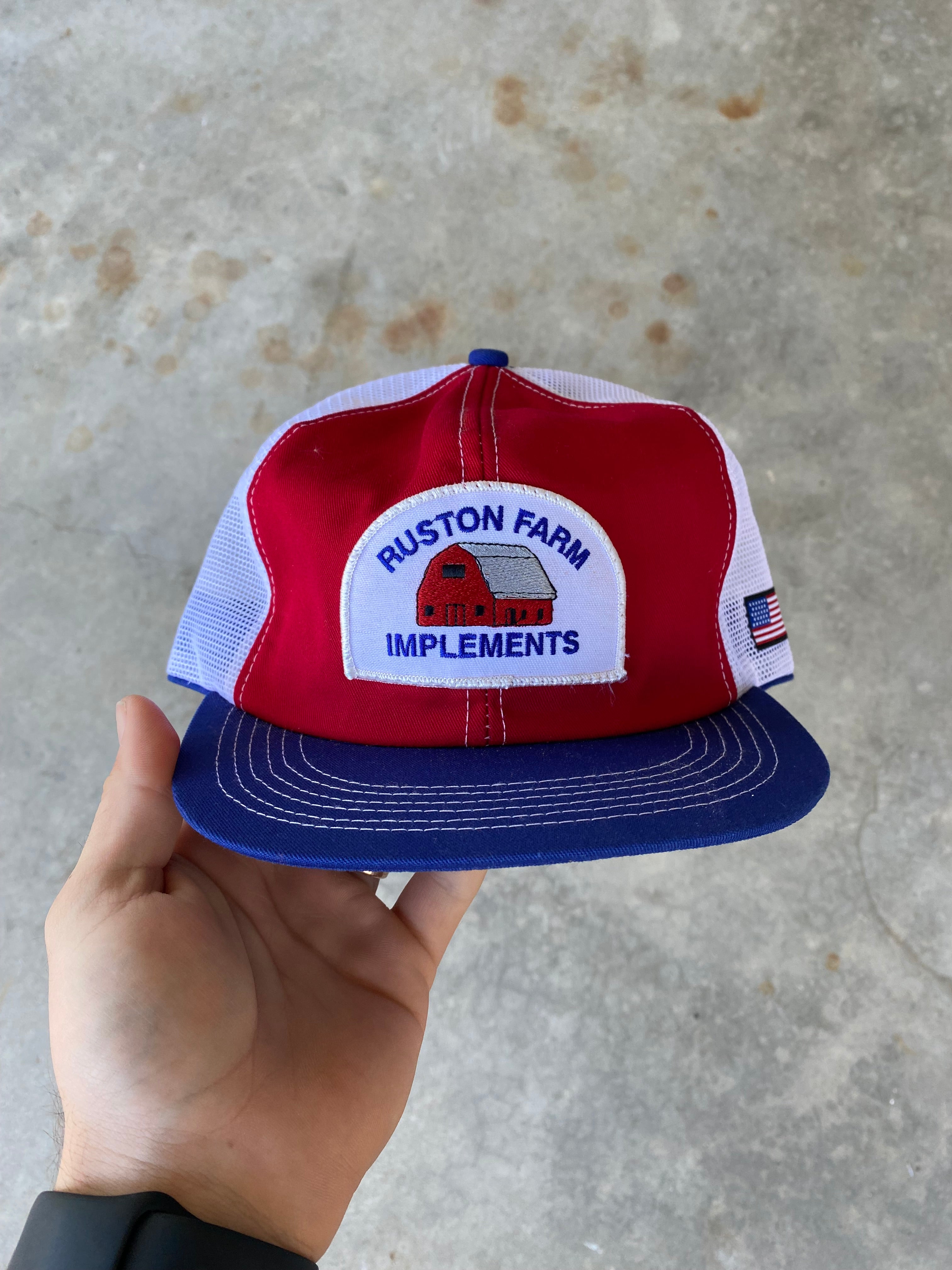 1980s Ruston Farm Implements Trucker Hat