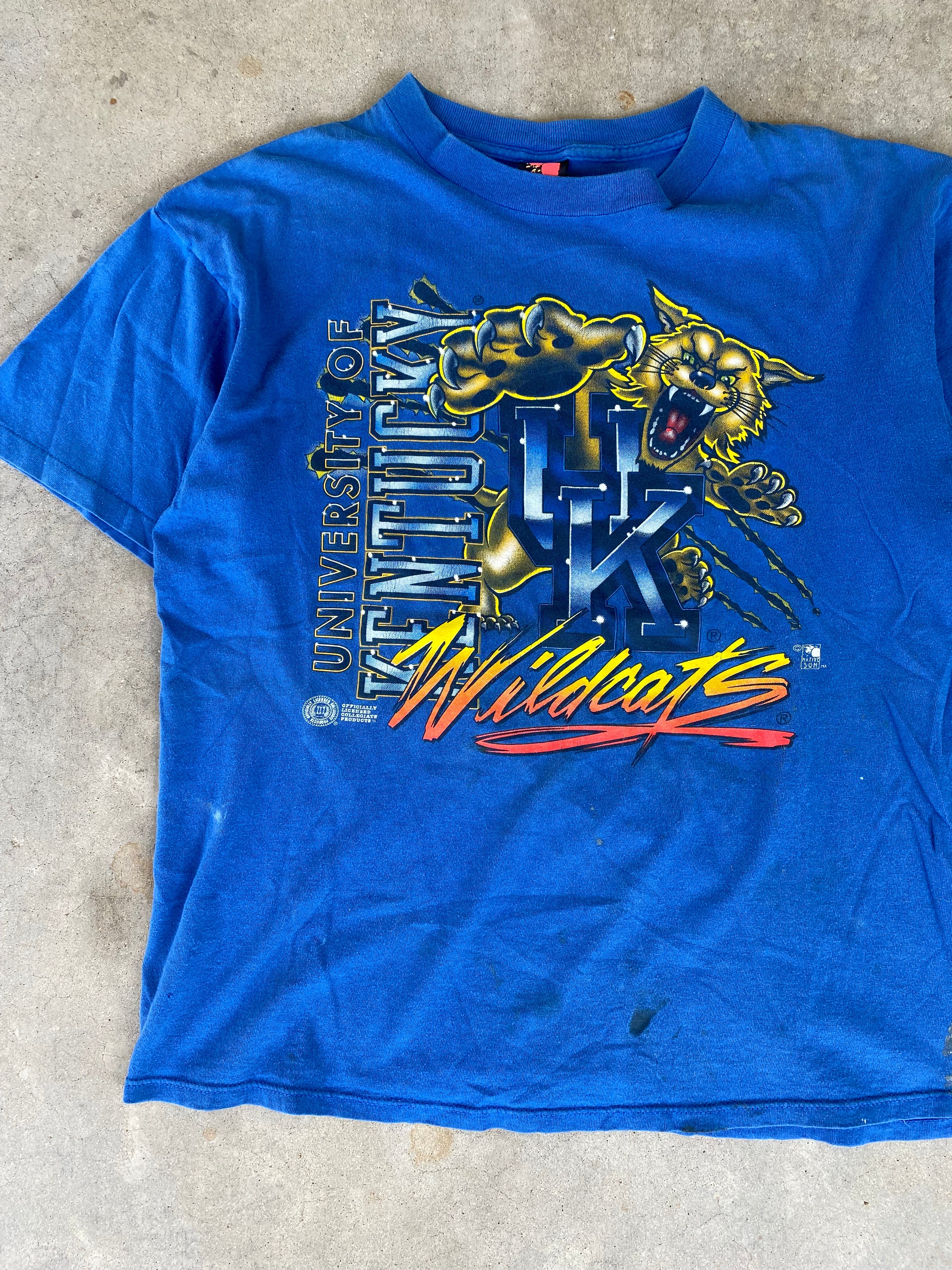 1990s Kentucky Wildcats Well Worn T-Shirt (L/XL)
