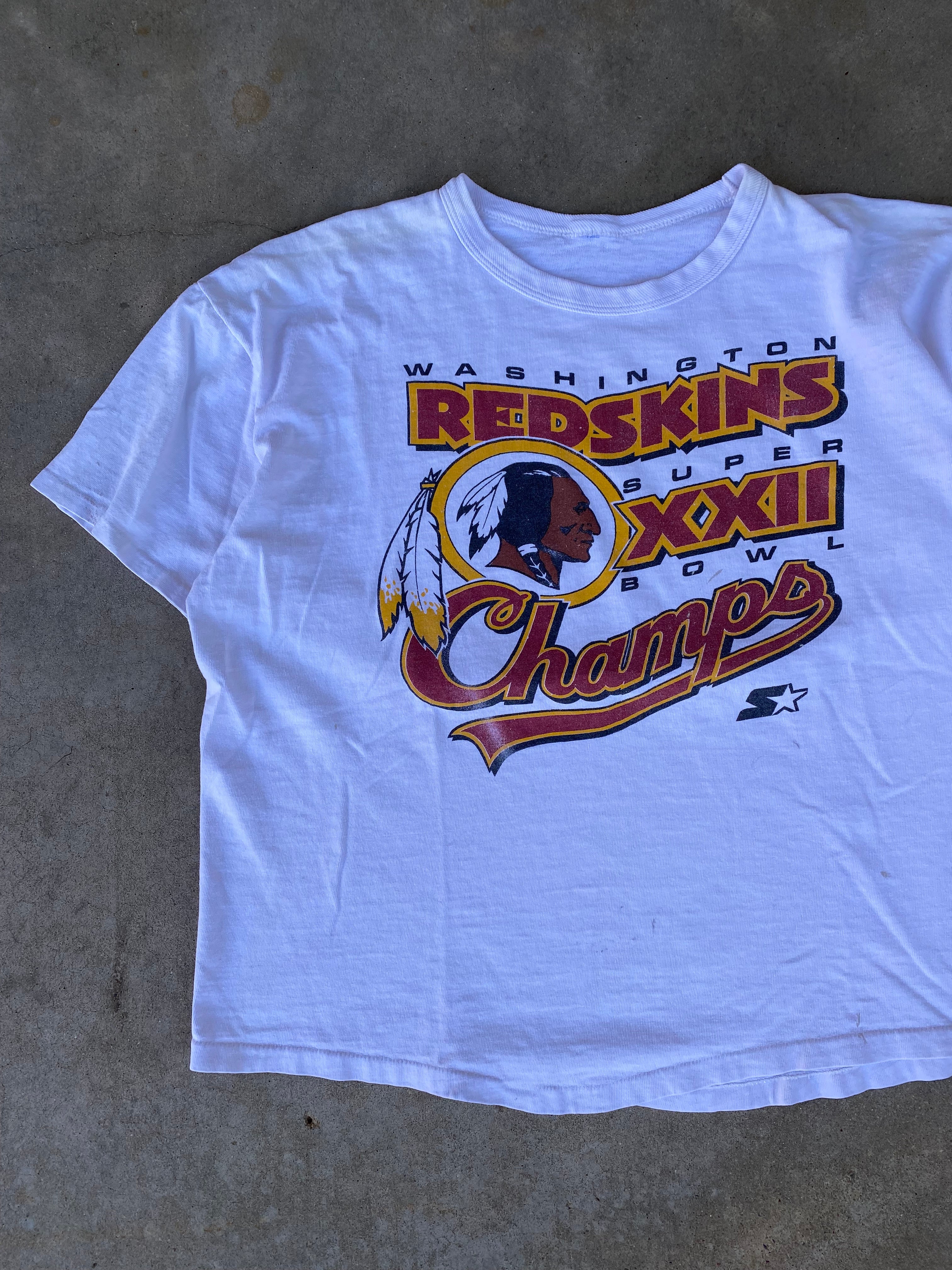 1988 Washington Redskins Superbowl Champs Starter T-Shirt (M/L)