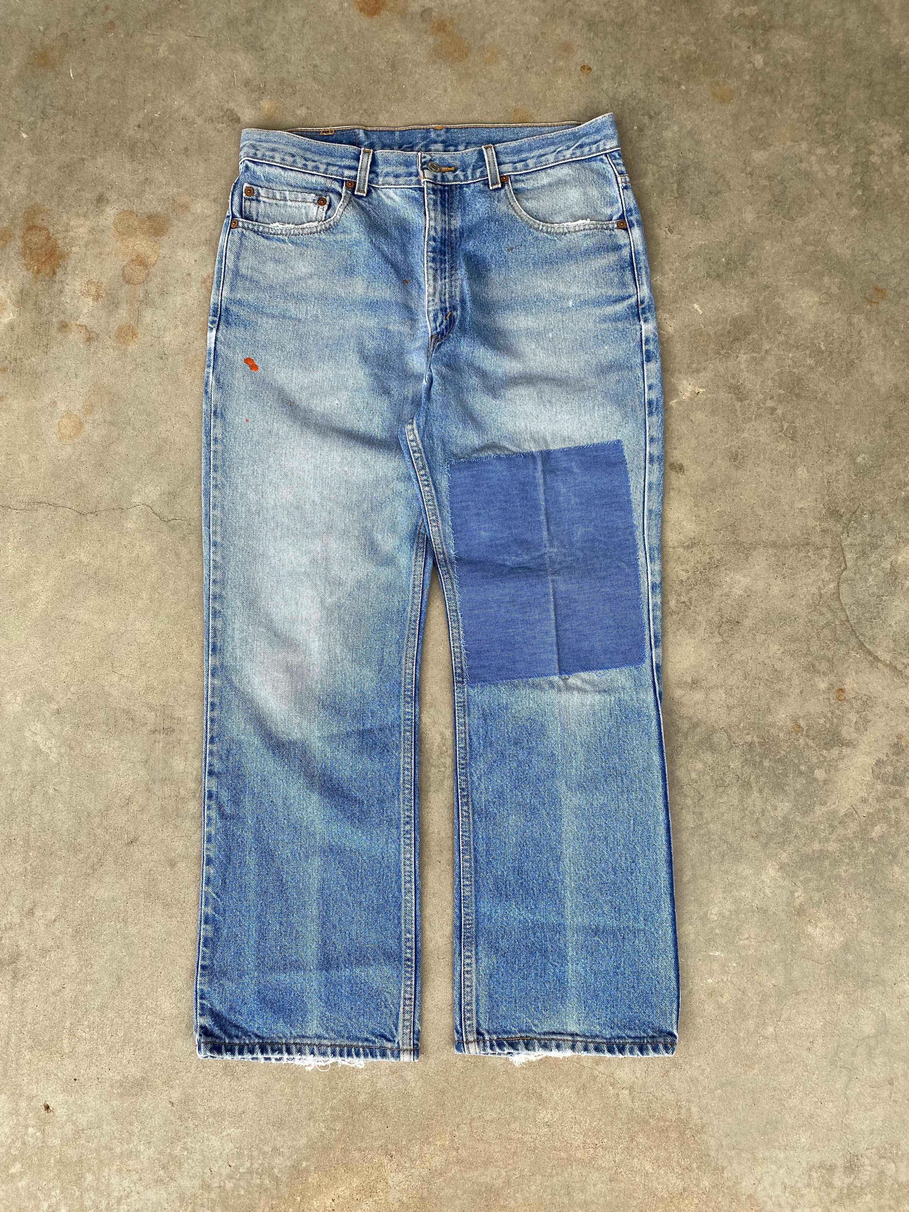 2000 Levi's 517 Patched Jeans (34"x28")