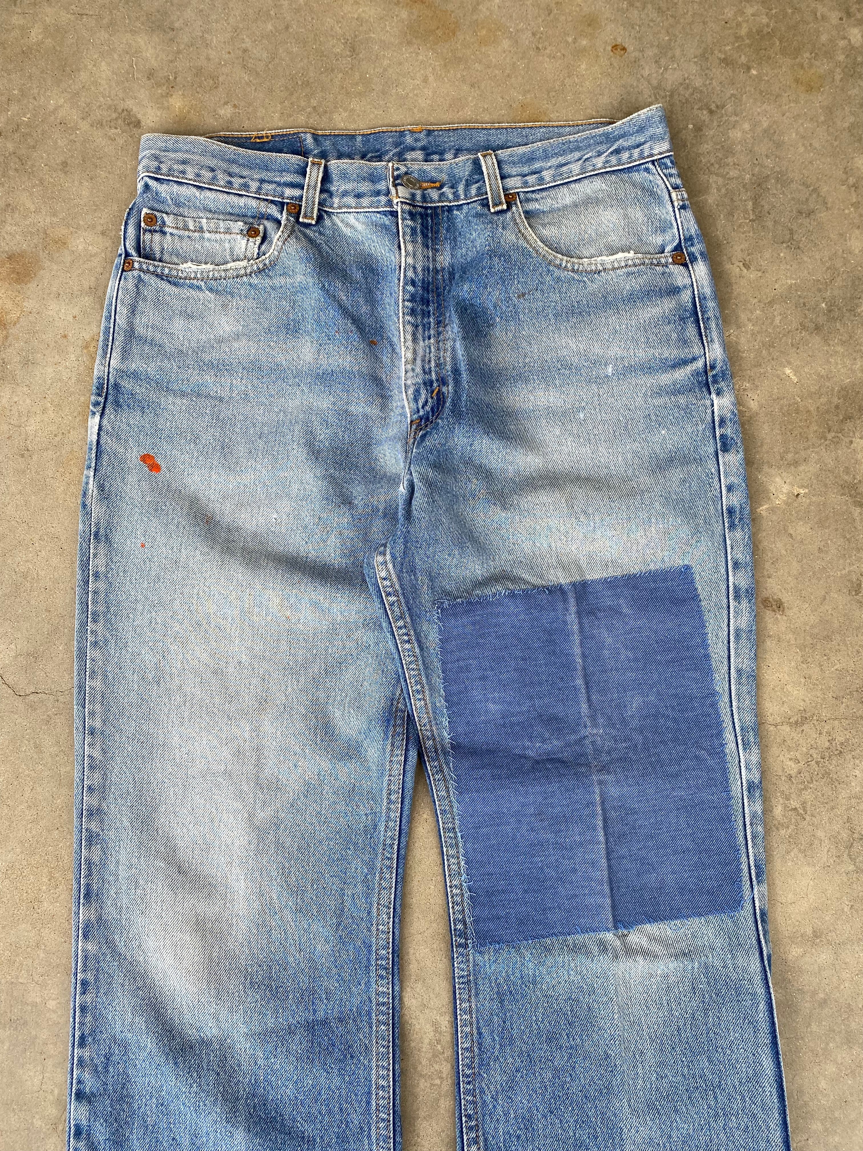 2000 Levi's 517 Patched Jeans (34"x28")