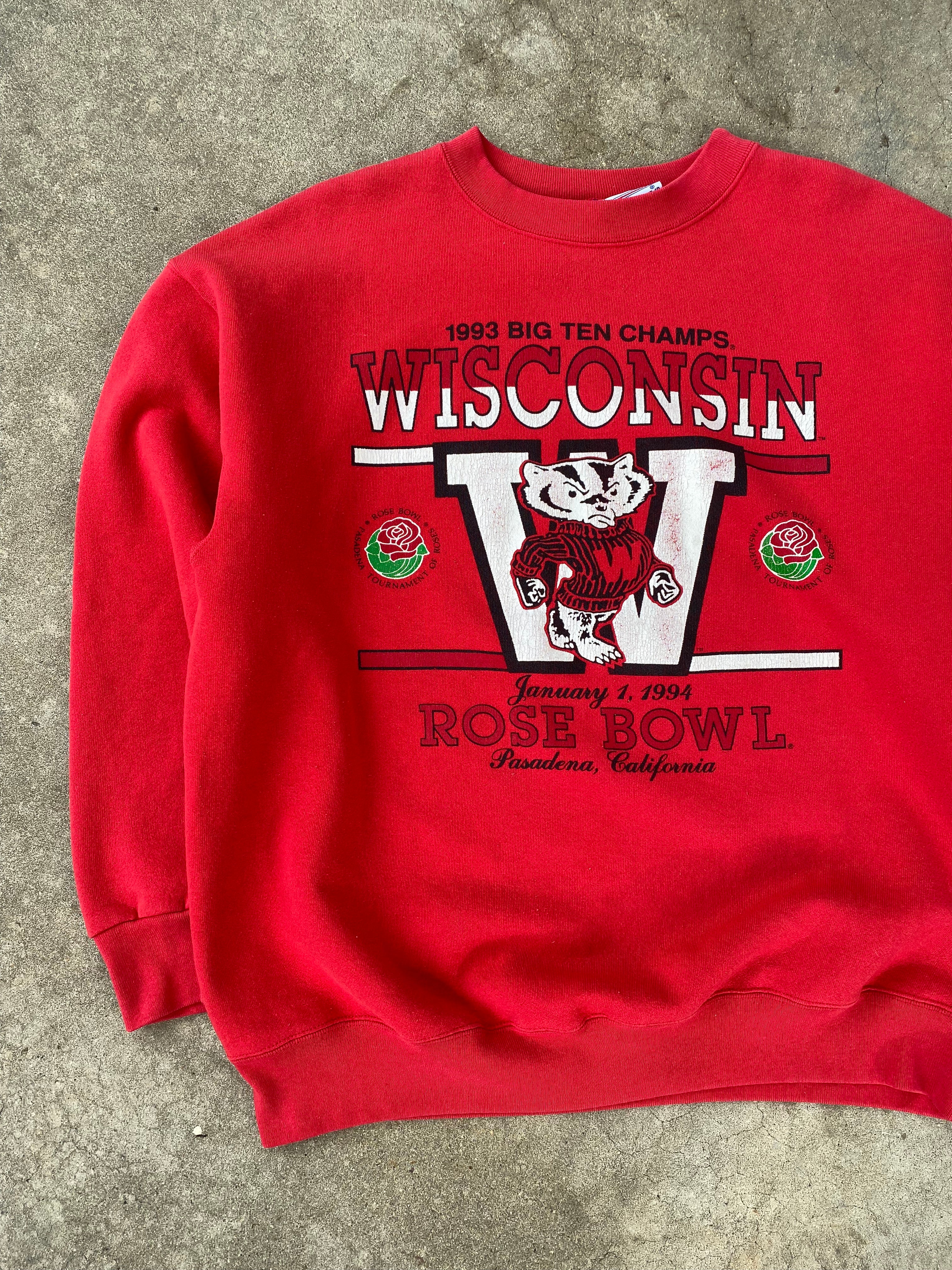 1994 Wisconsin Badgers Rose Bowl Crewneck (XL)