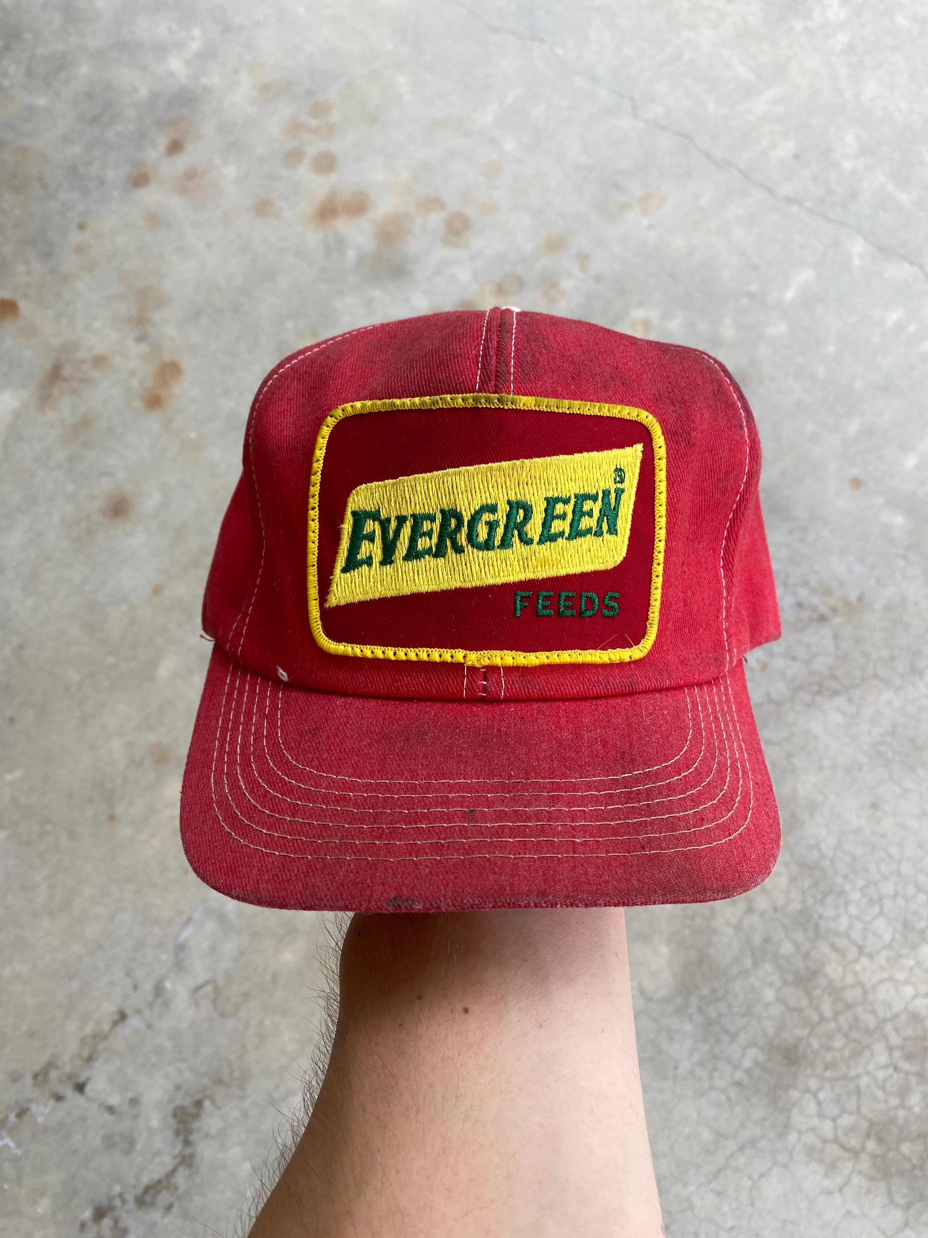 1980s Evergreen Feeds Trucker Hat