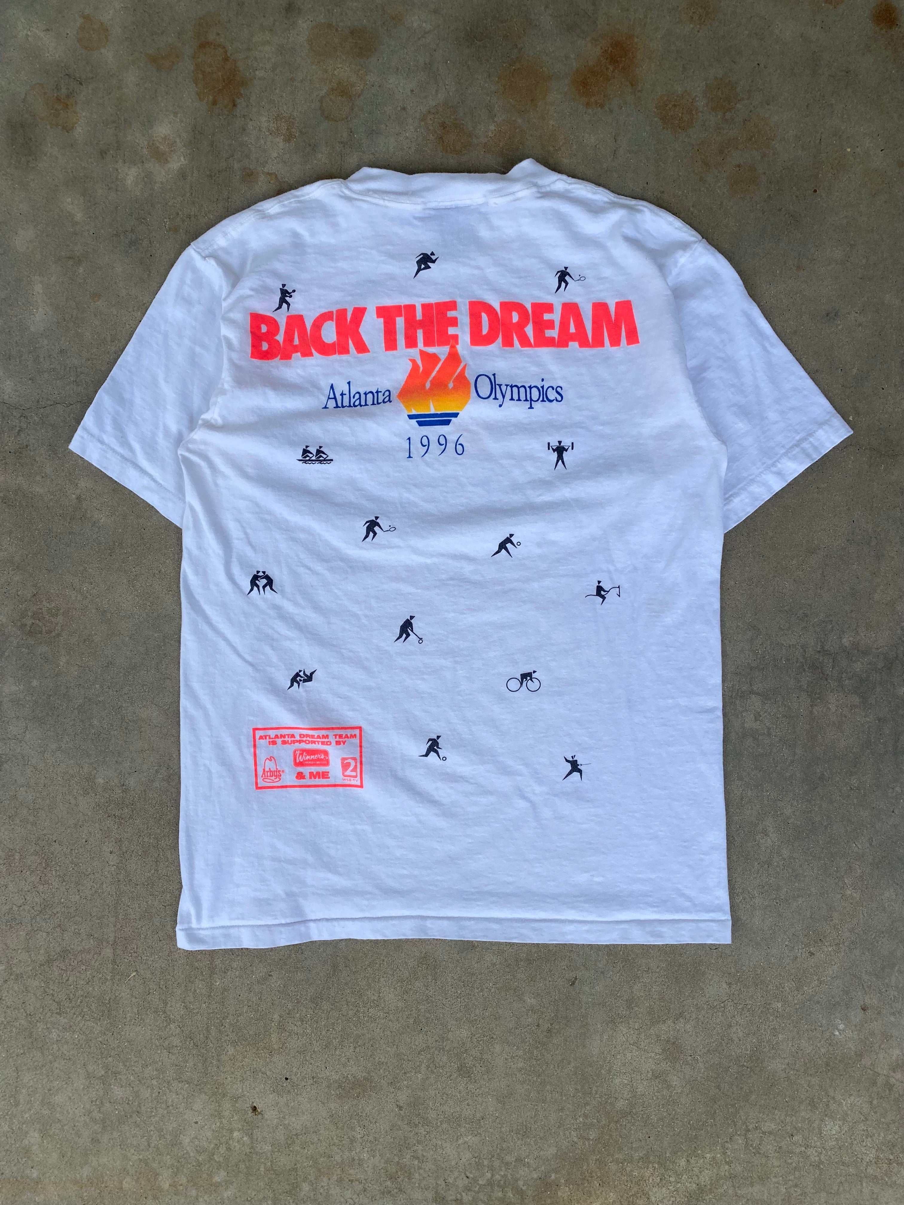 1996 Atlanta Olympics Back the Dream T-Shirt (M)
