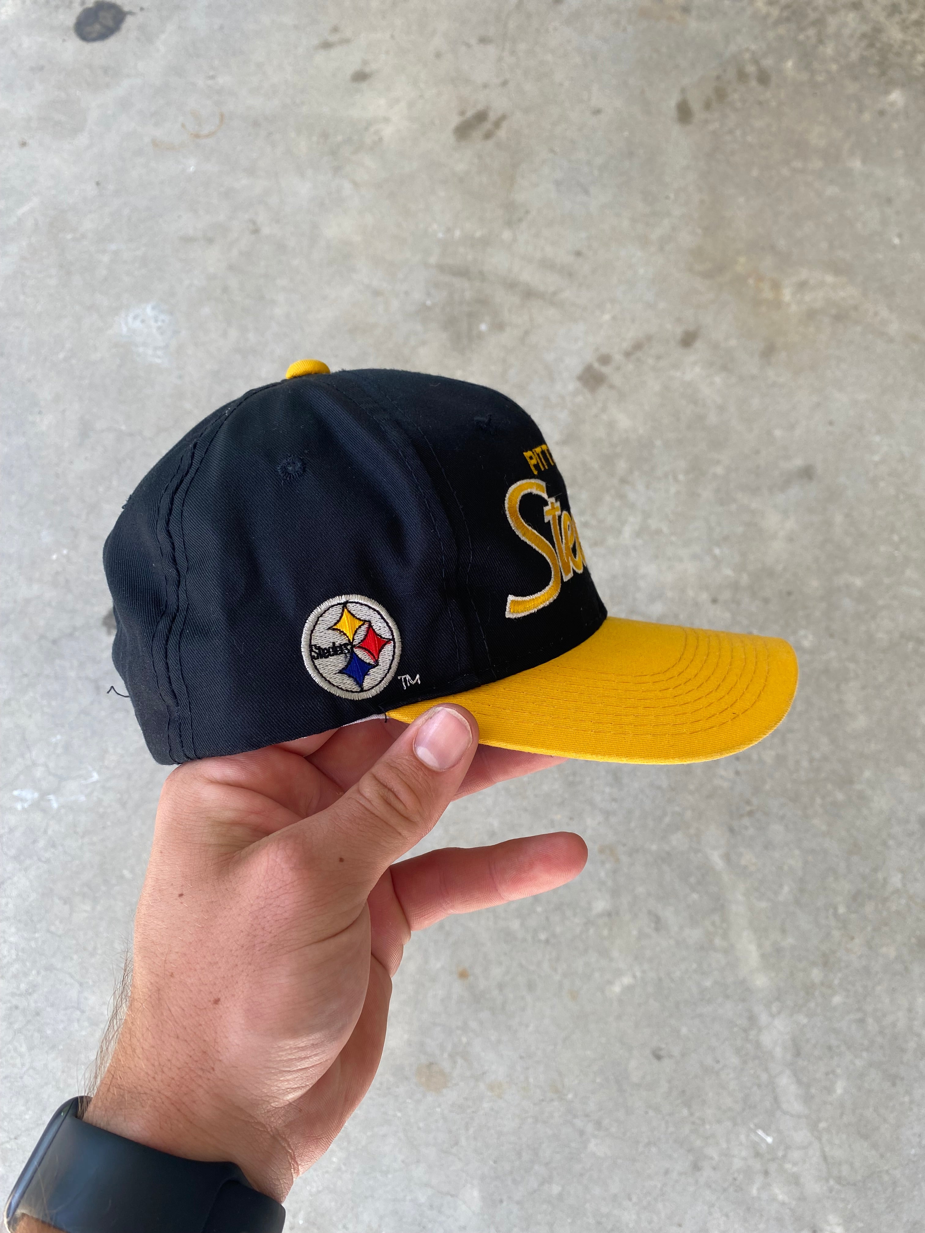 1990s Pittsburgh Steelers Script Sports Specialties Snapback