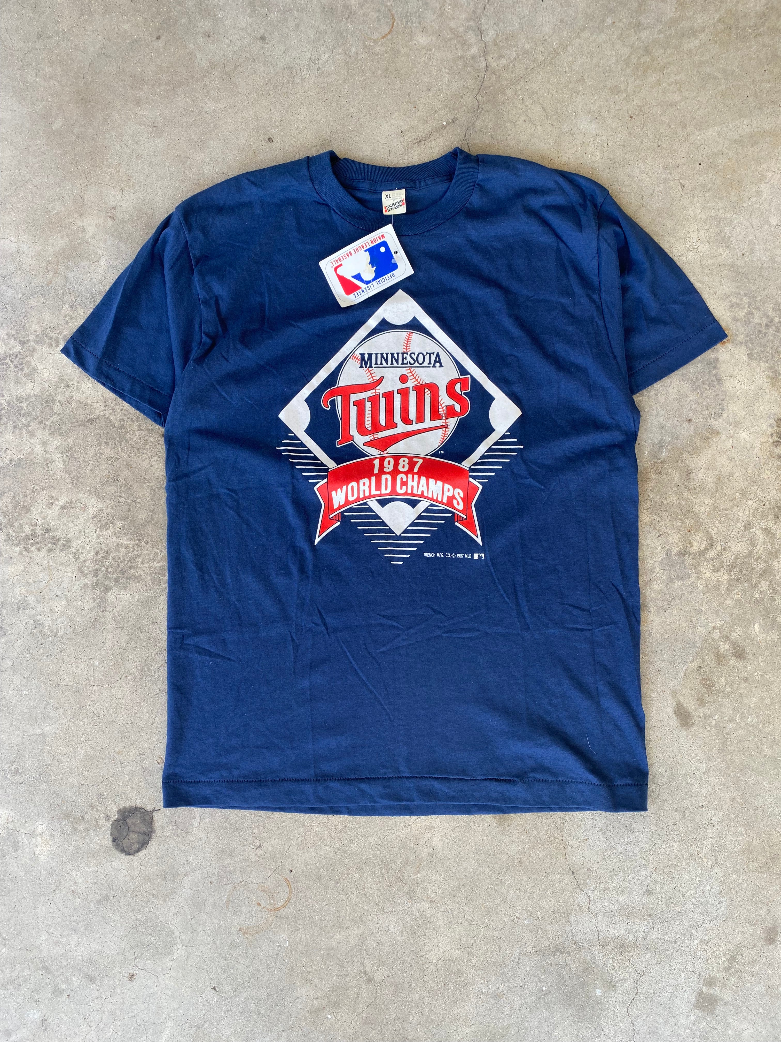 1987 Minnesota Twins World Champions T-Shirt (L)
