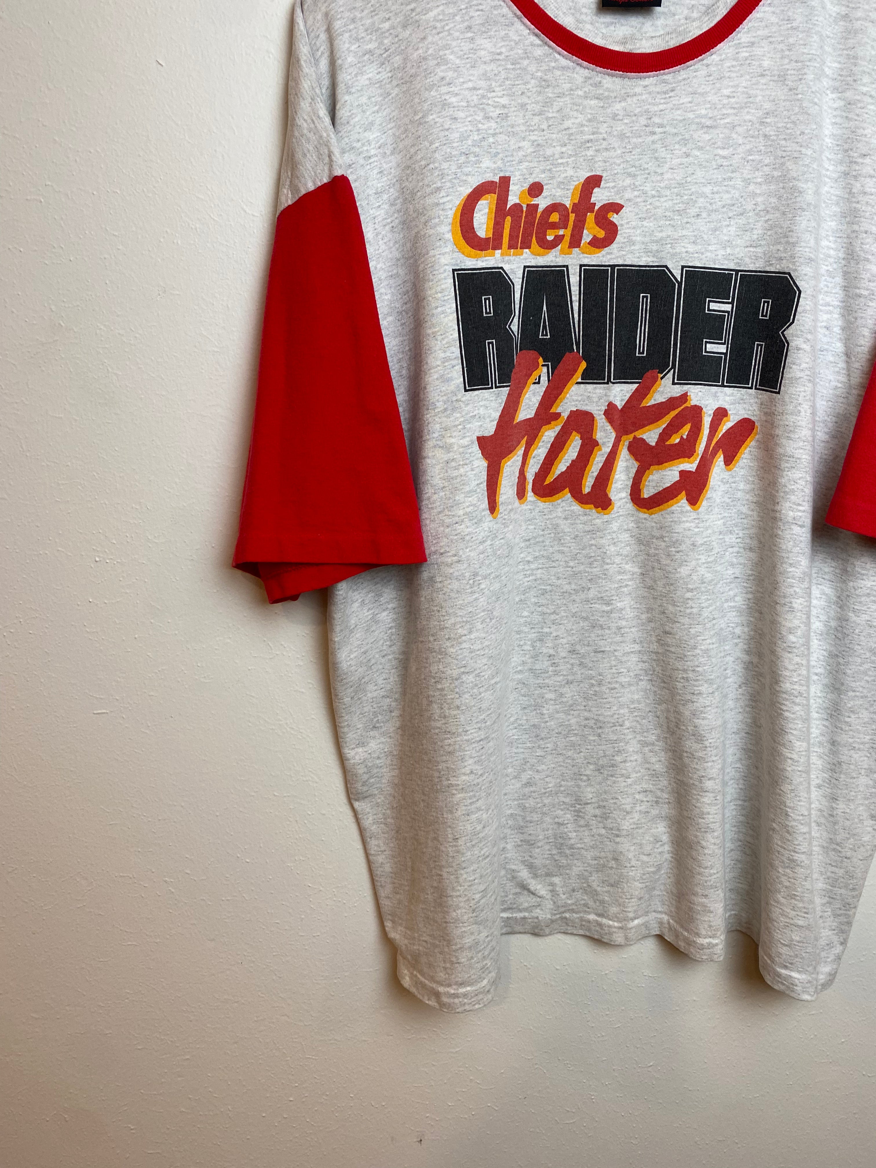 1990s Chiefs Raider Hater T-Shirt (XL)