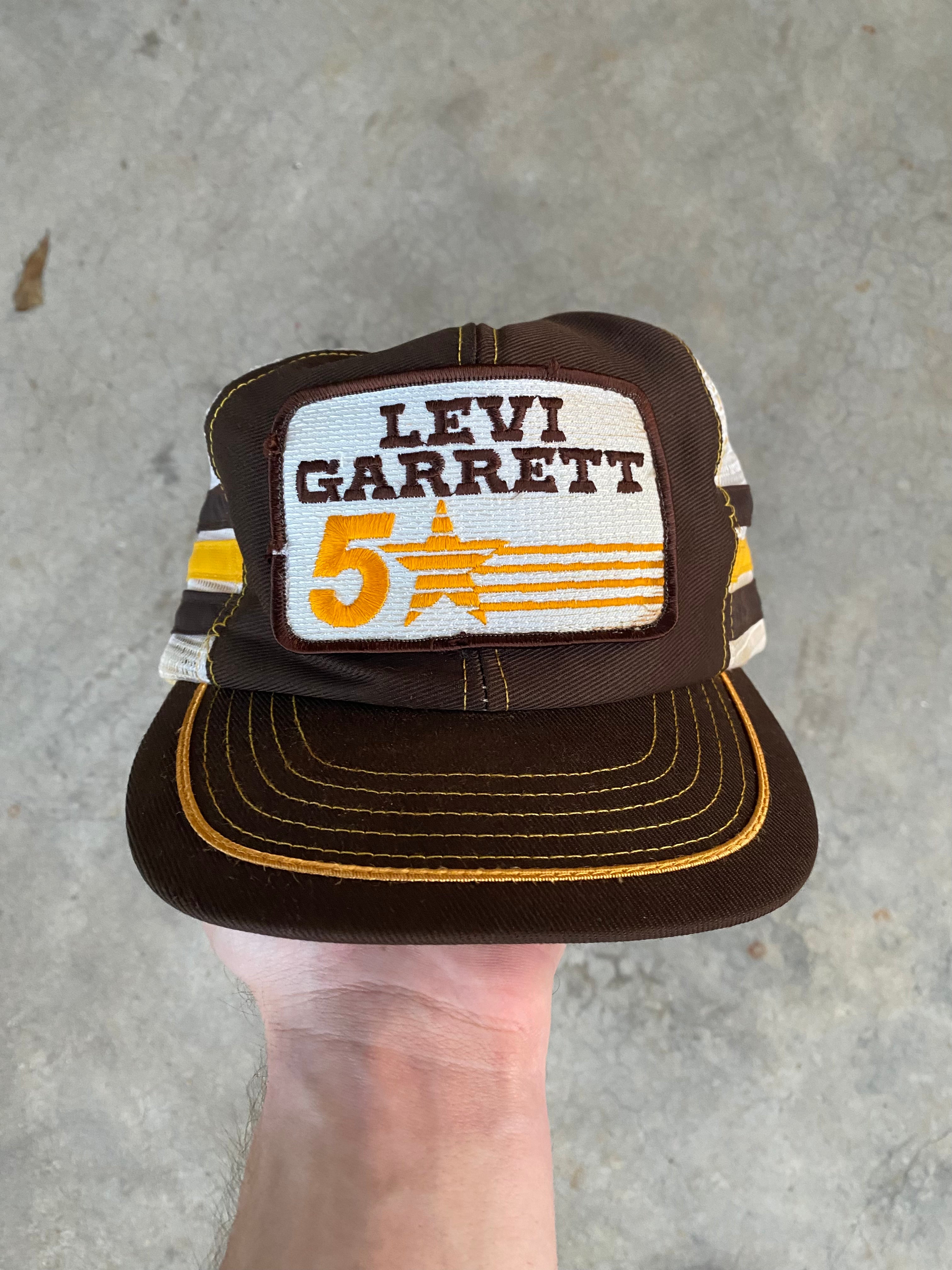 1980s Levi Garrett 3-Stripe Trucker Hat