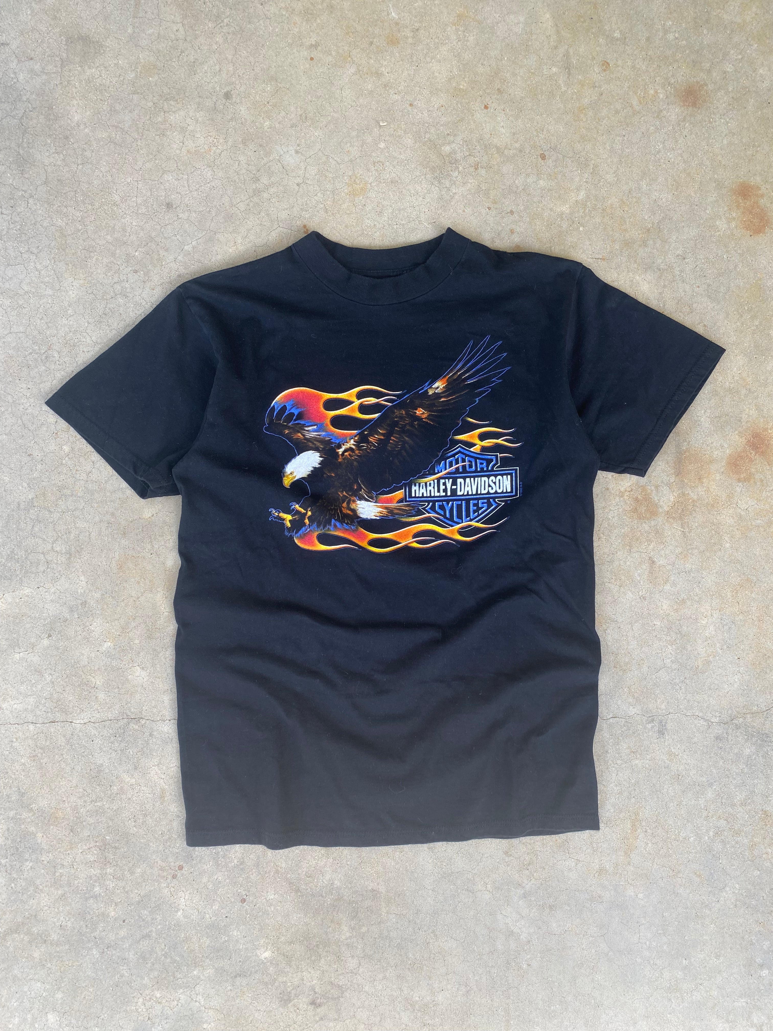 1999 Harley Davidson Eagle Flames T-Shirt