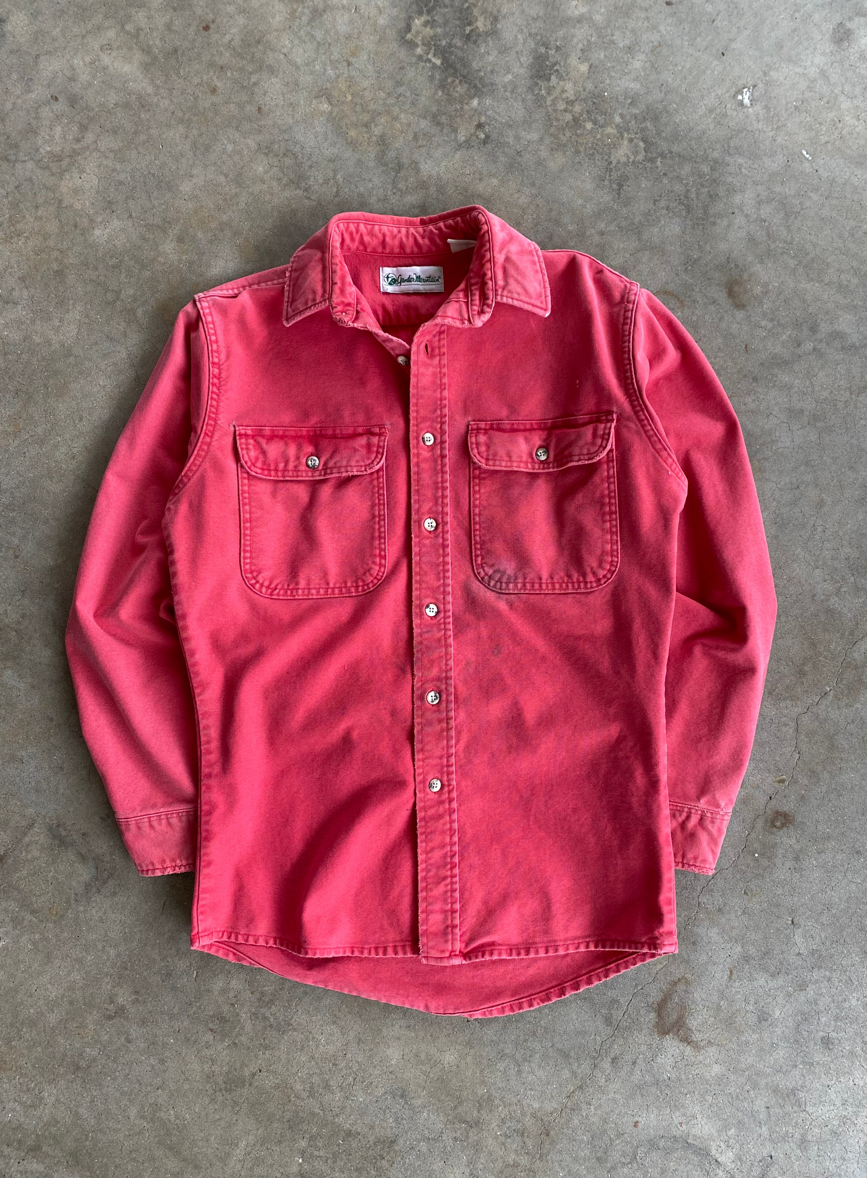 Vintage Gander Mountain Distressed/Faded Red Button Up