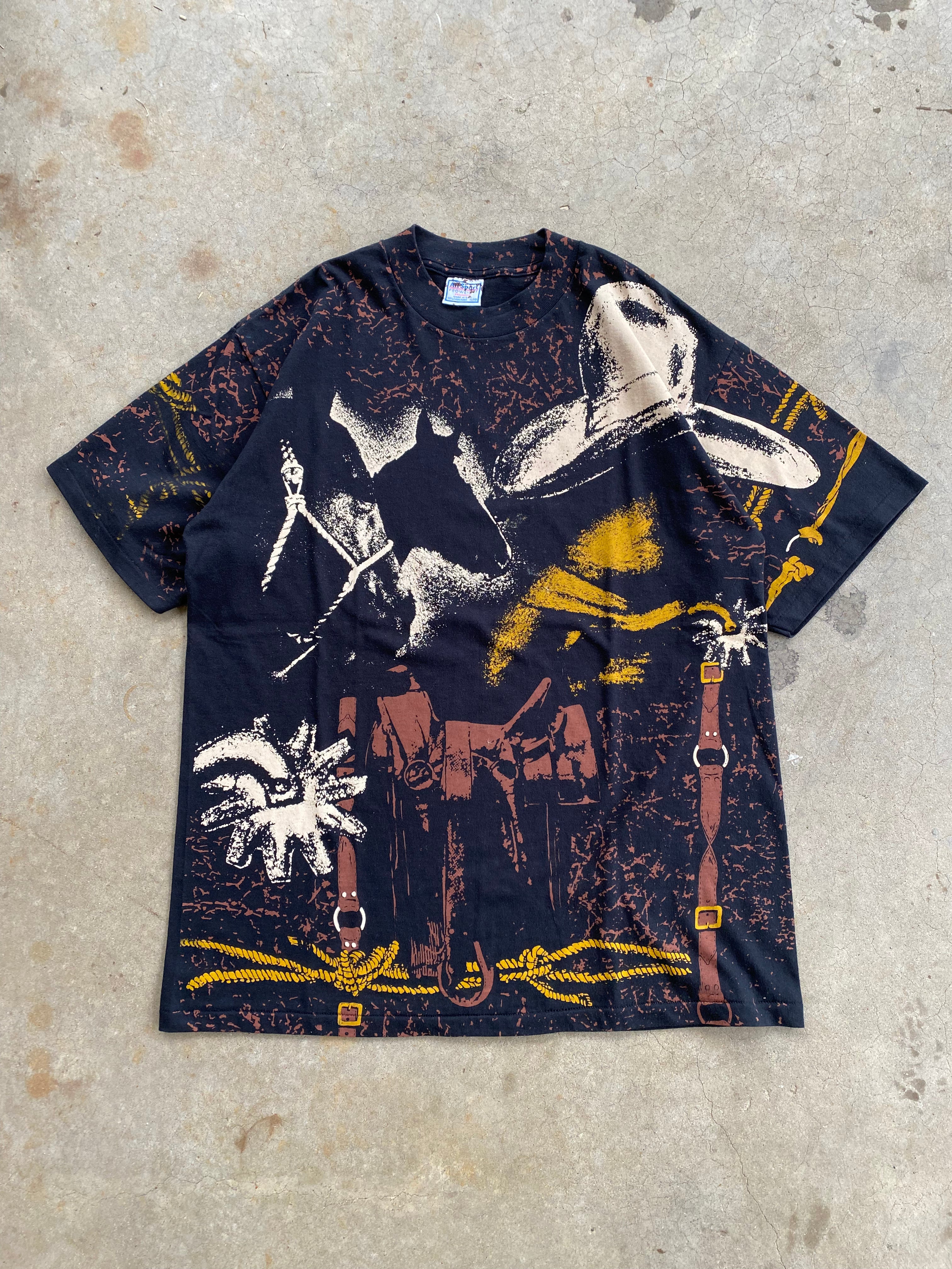 1990s Cowboy AOP T-Shirt (XL)
