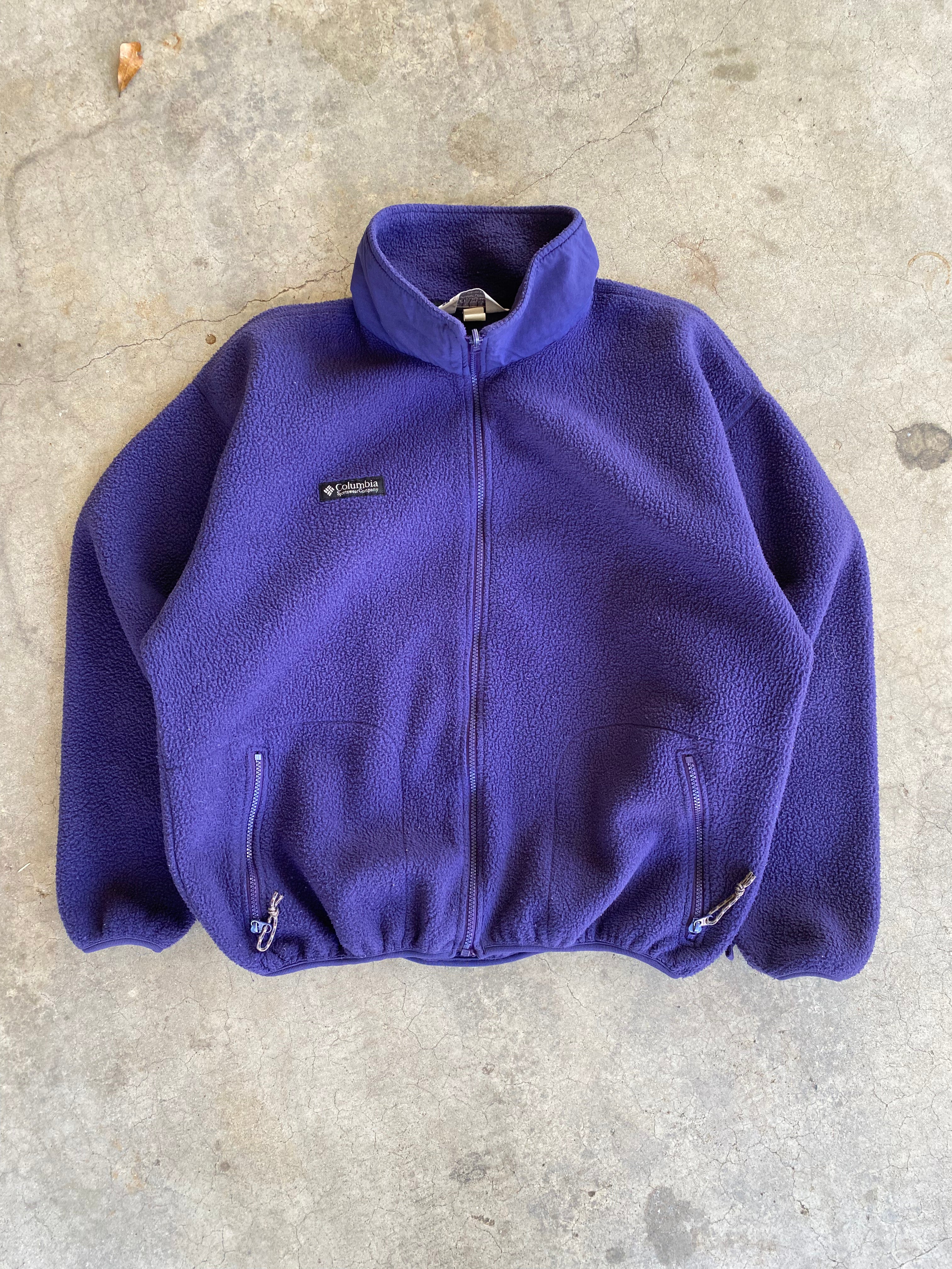 1990s Columbia Deep Pile Fleece Jacket (XL)