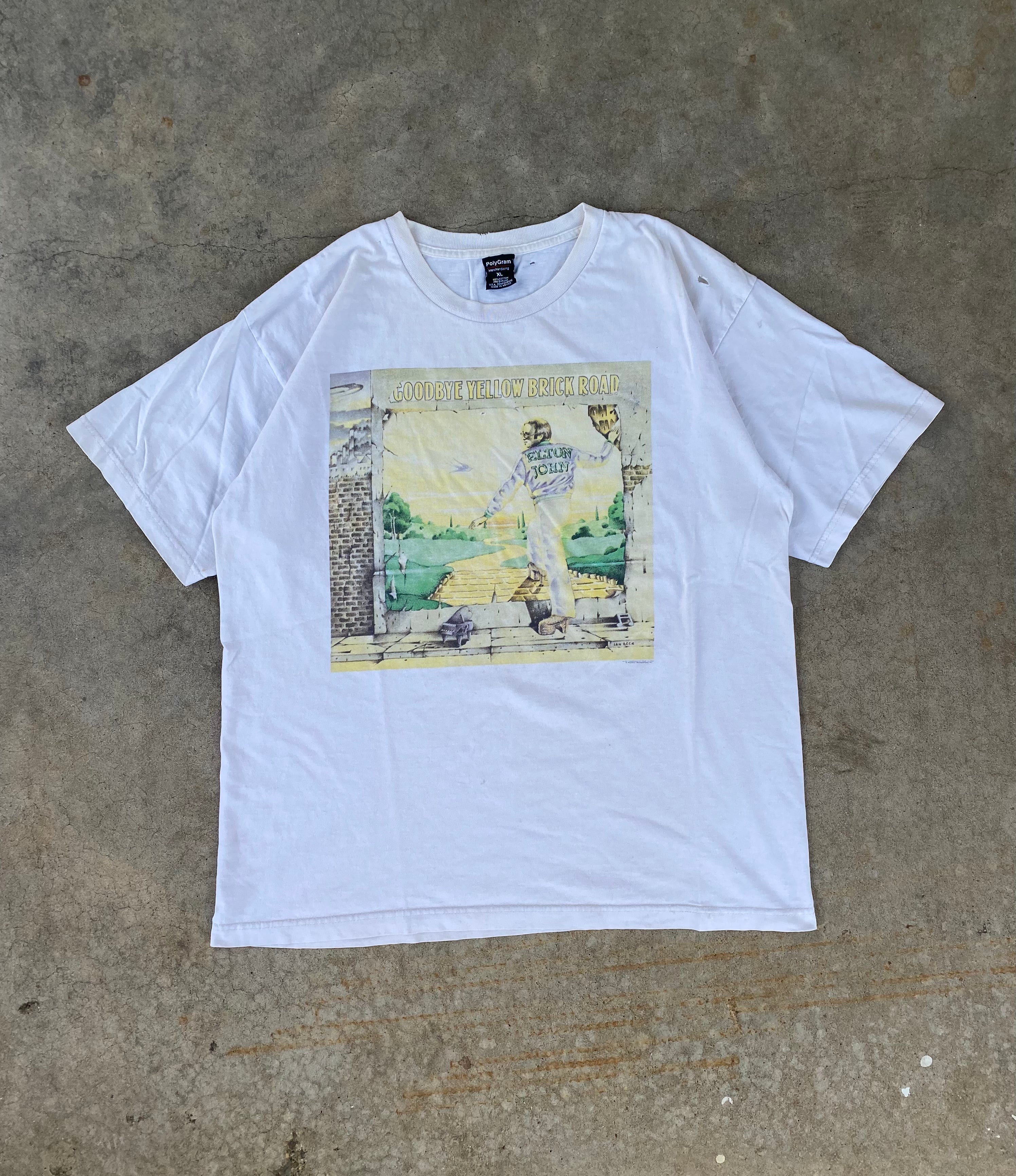 1997 Elton John Goodbye Yellow Brick Road Distressed T-Shirt
