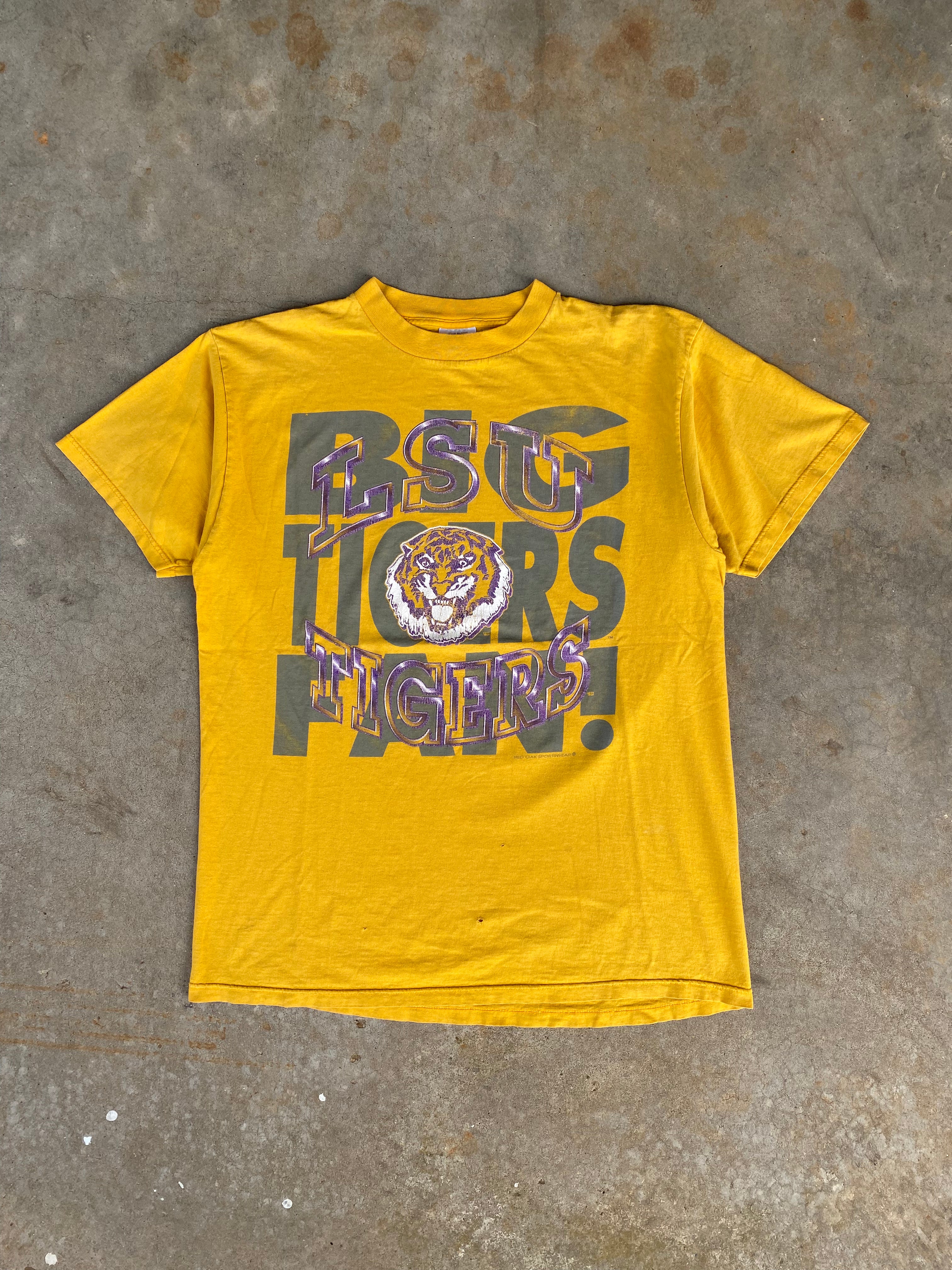 1990s LSU Tiger Distressed T-Shirt (XL)
