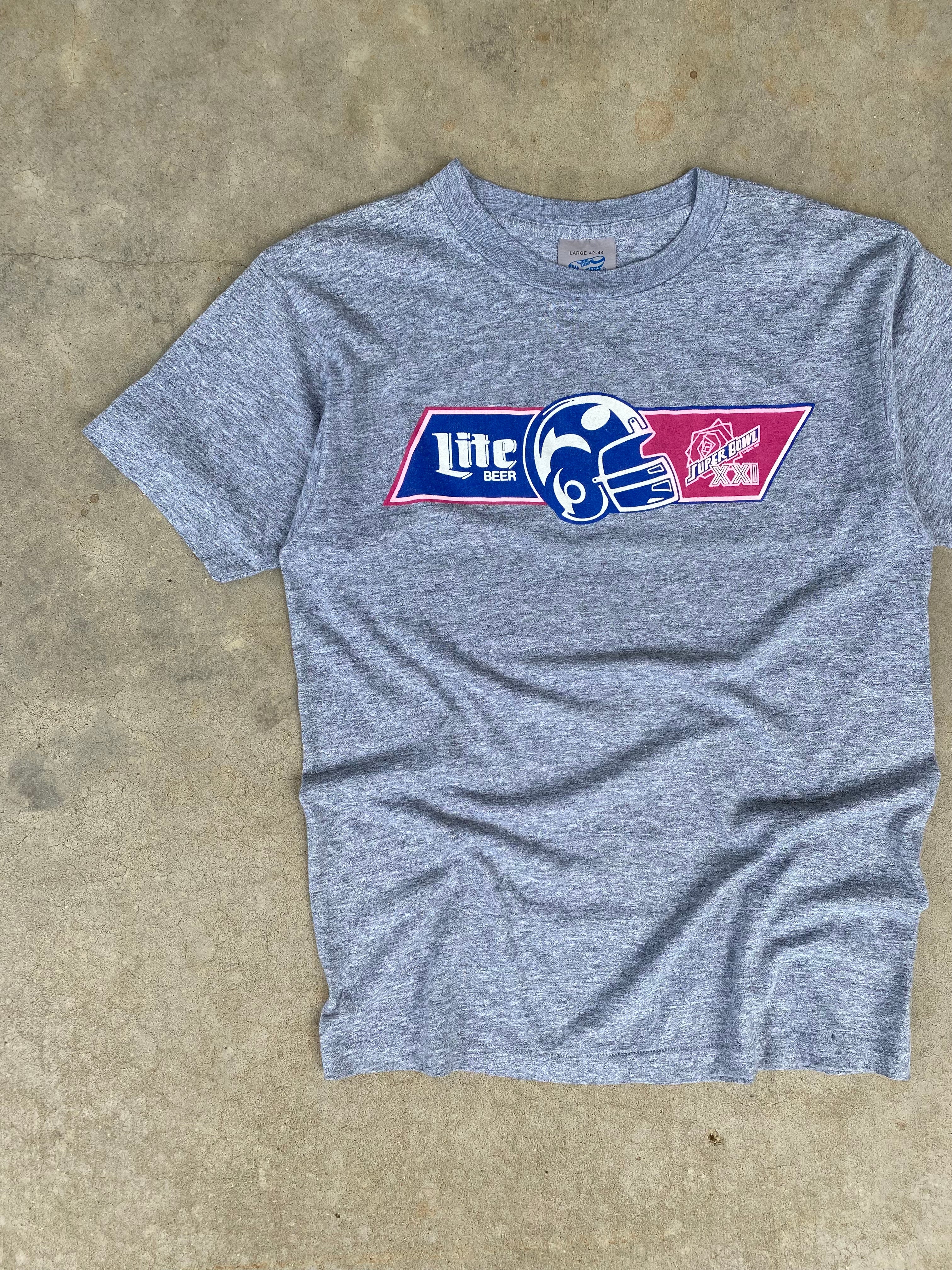1987 Lite Beer Super Bowl T-Shirt (S)