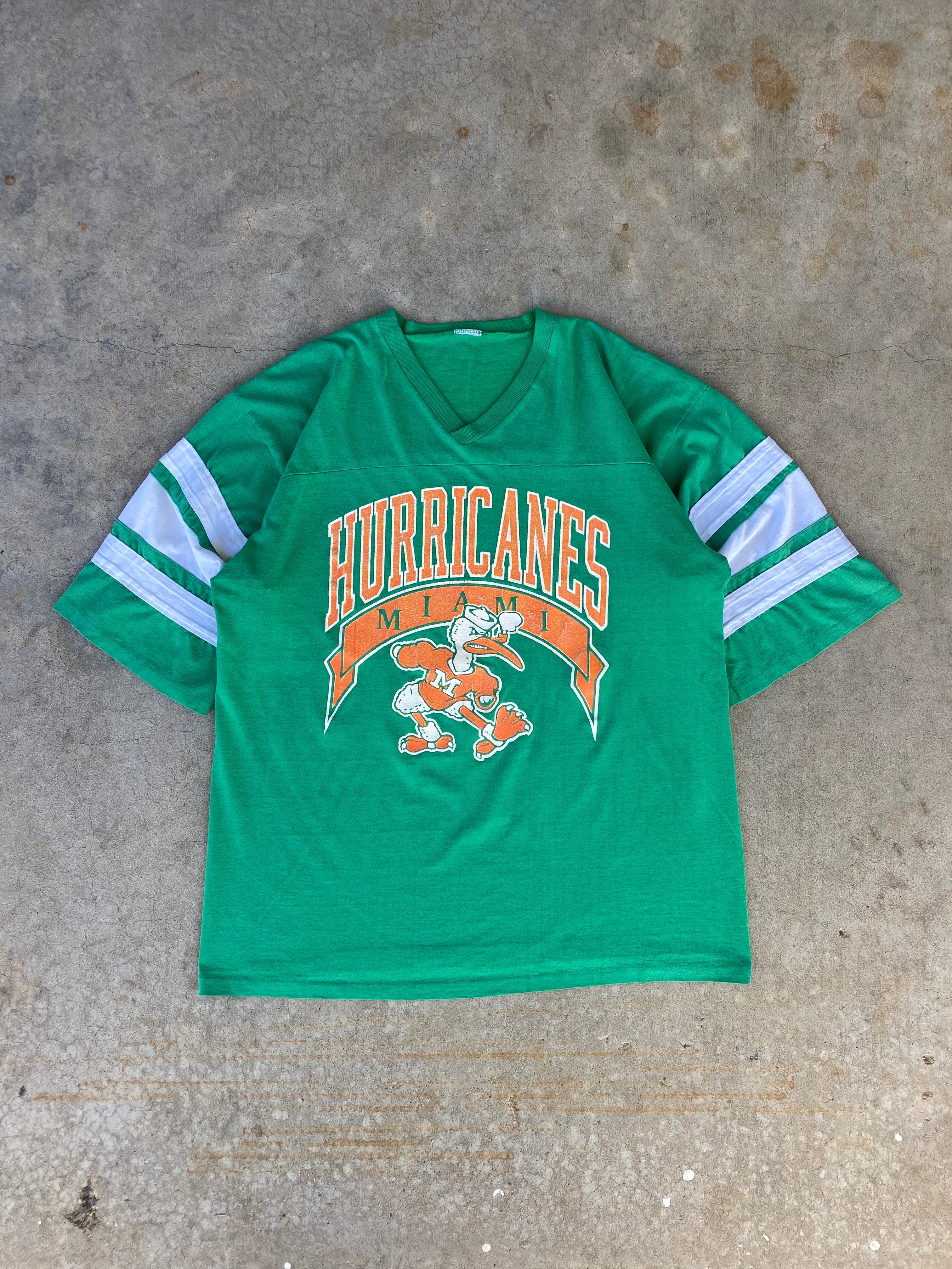 1980s Miami Hurricanes Jersey T-Shirt (XL)