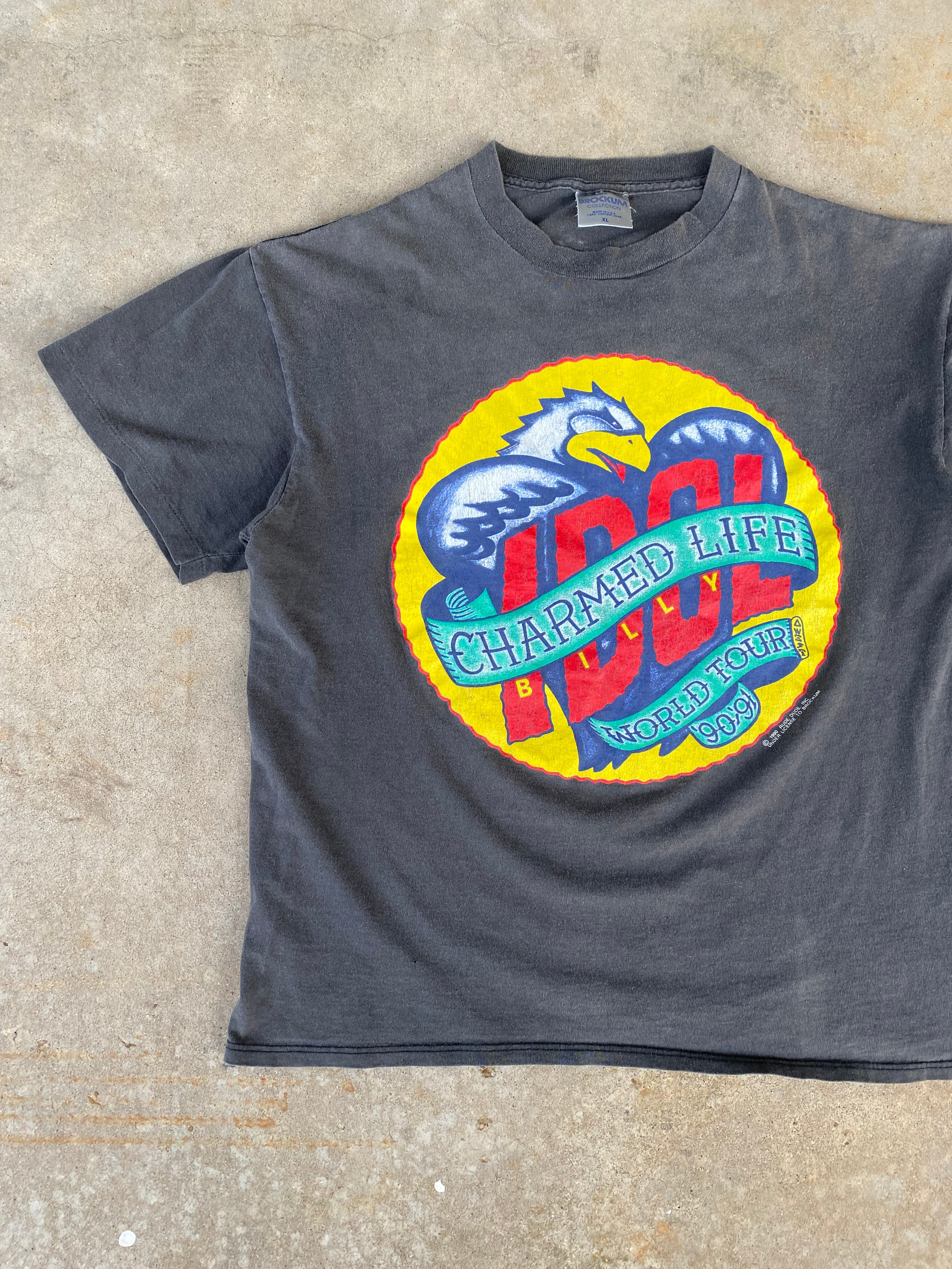 1990 Billy Idol Charmed Life World Tour T-Shirt (L/XL)