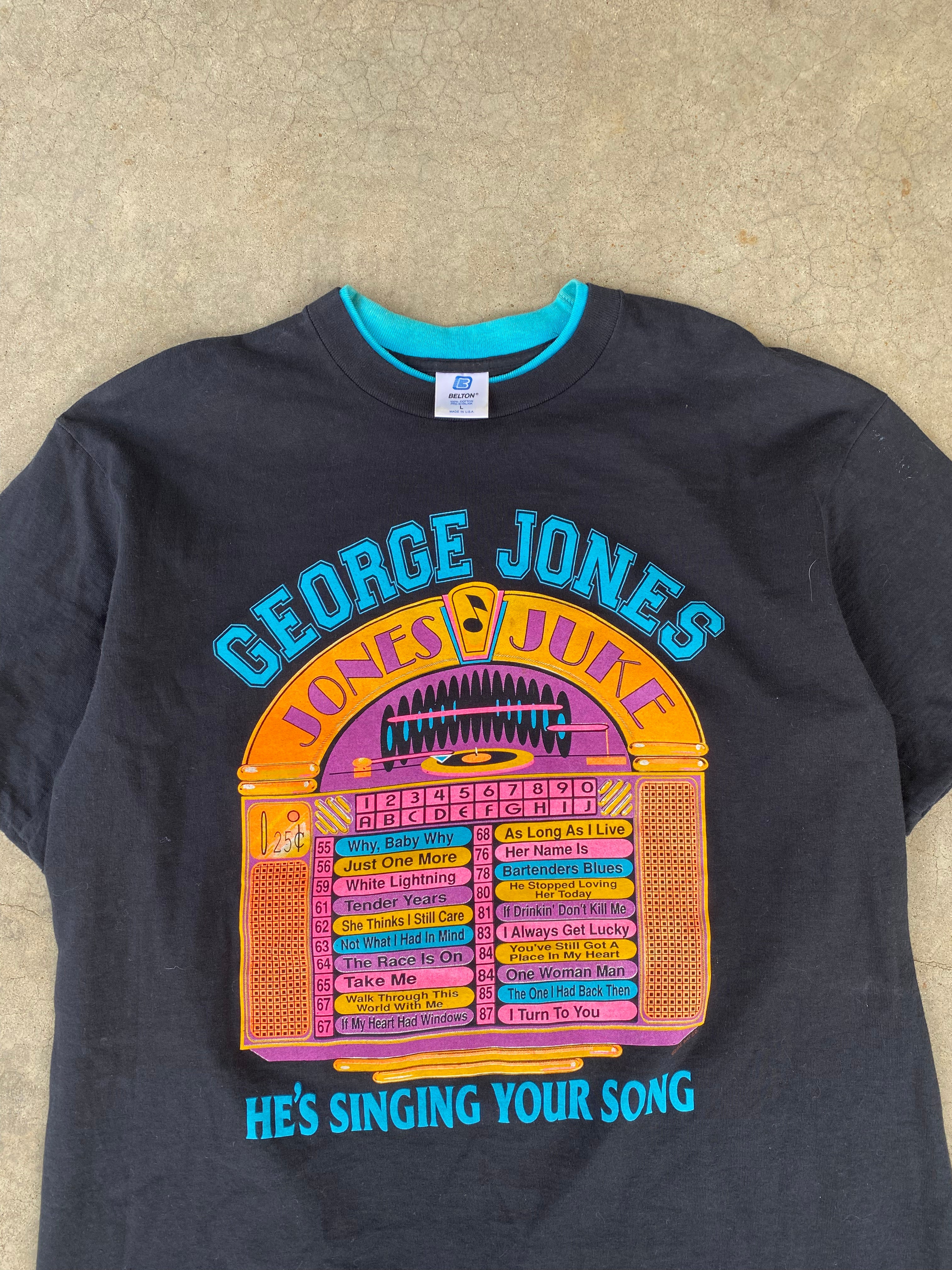 1990s George Jones Jukebox T-Shirt (L)