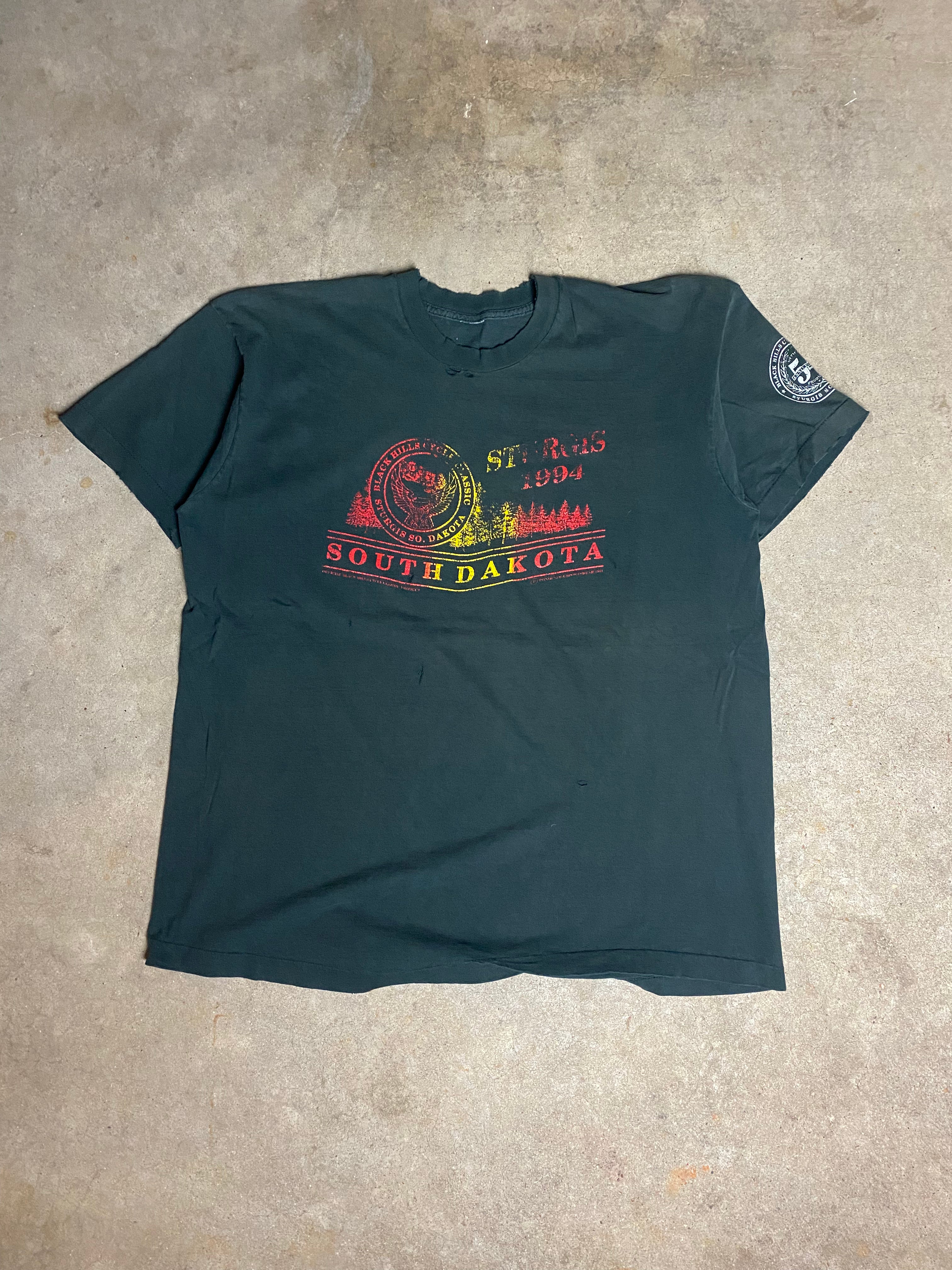 1994 Sturgis South Dakota Thrashed T-Shirt (XL)