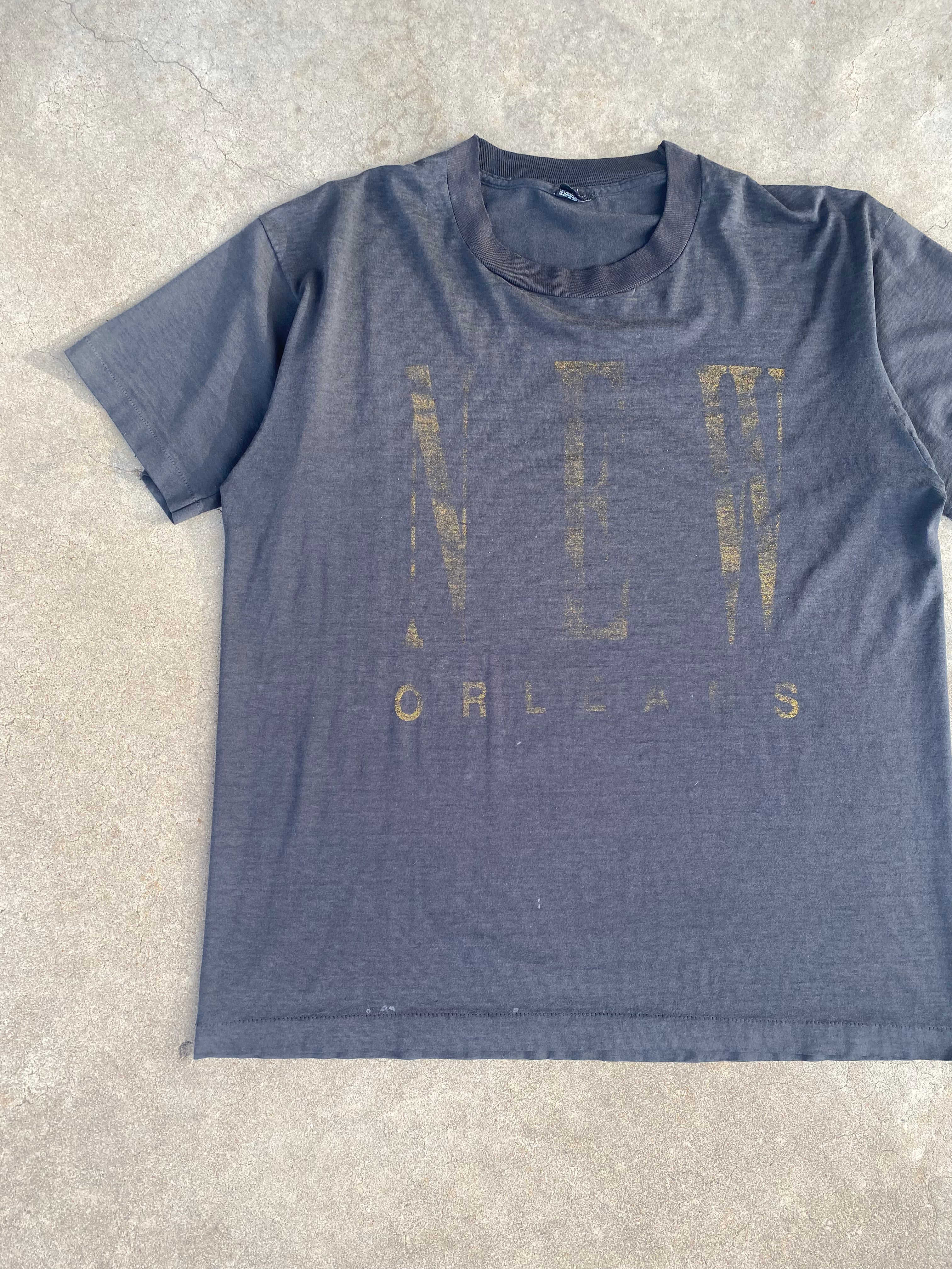 1990s New Orleans Faded T-Shirt (L)
