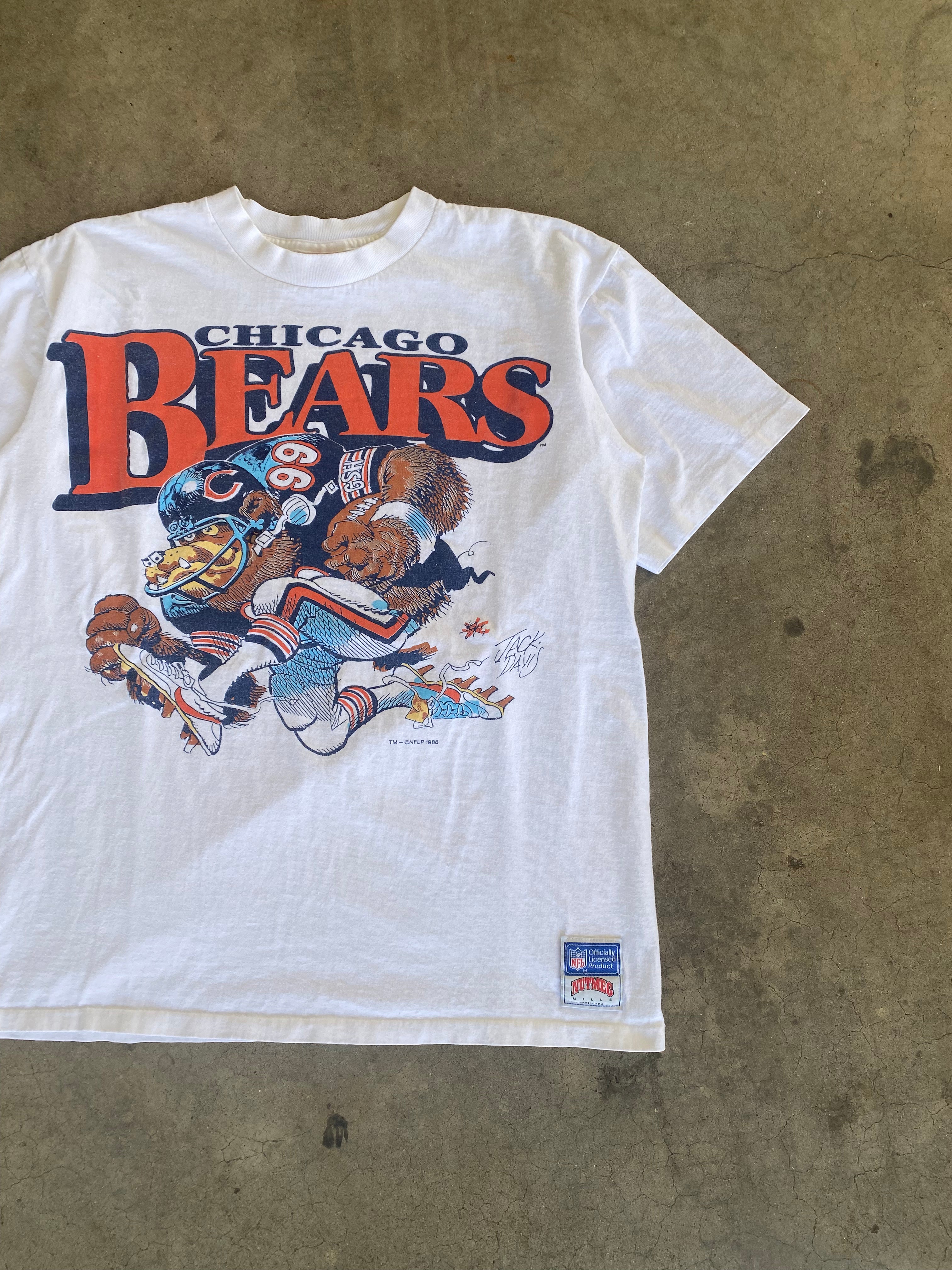 1988 Chicago Bears Nutmeg T-Shirt (L)