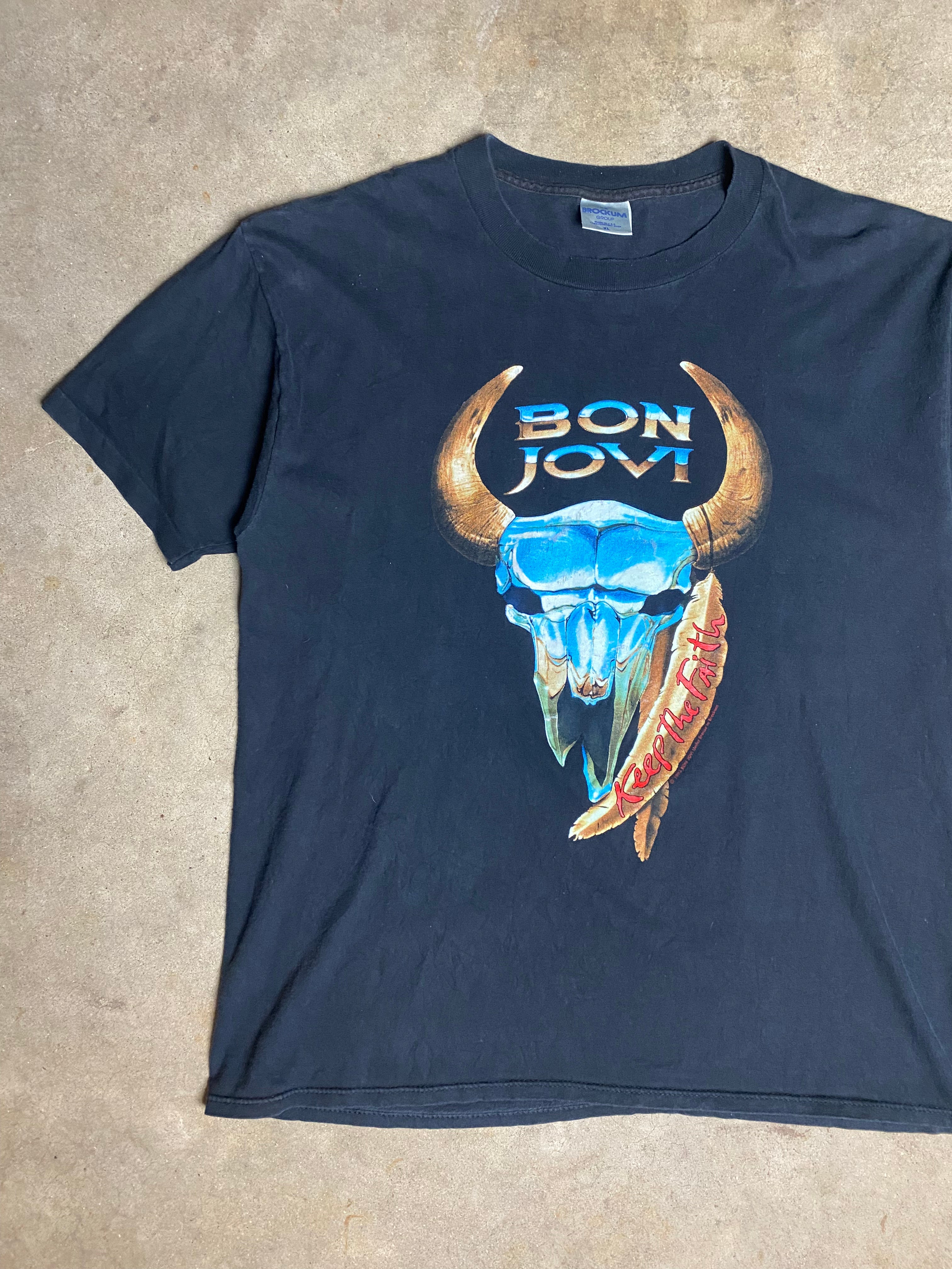 1993 Bon Jovi Keep the Faith Tour T-Shirt (XL)