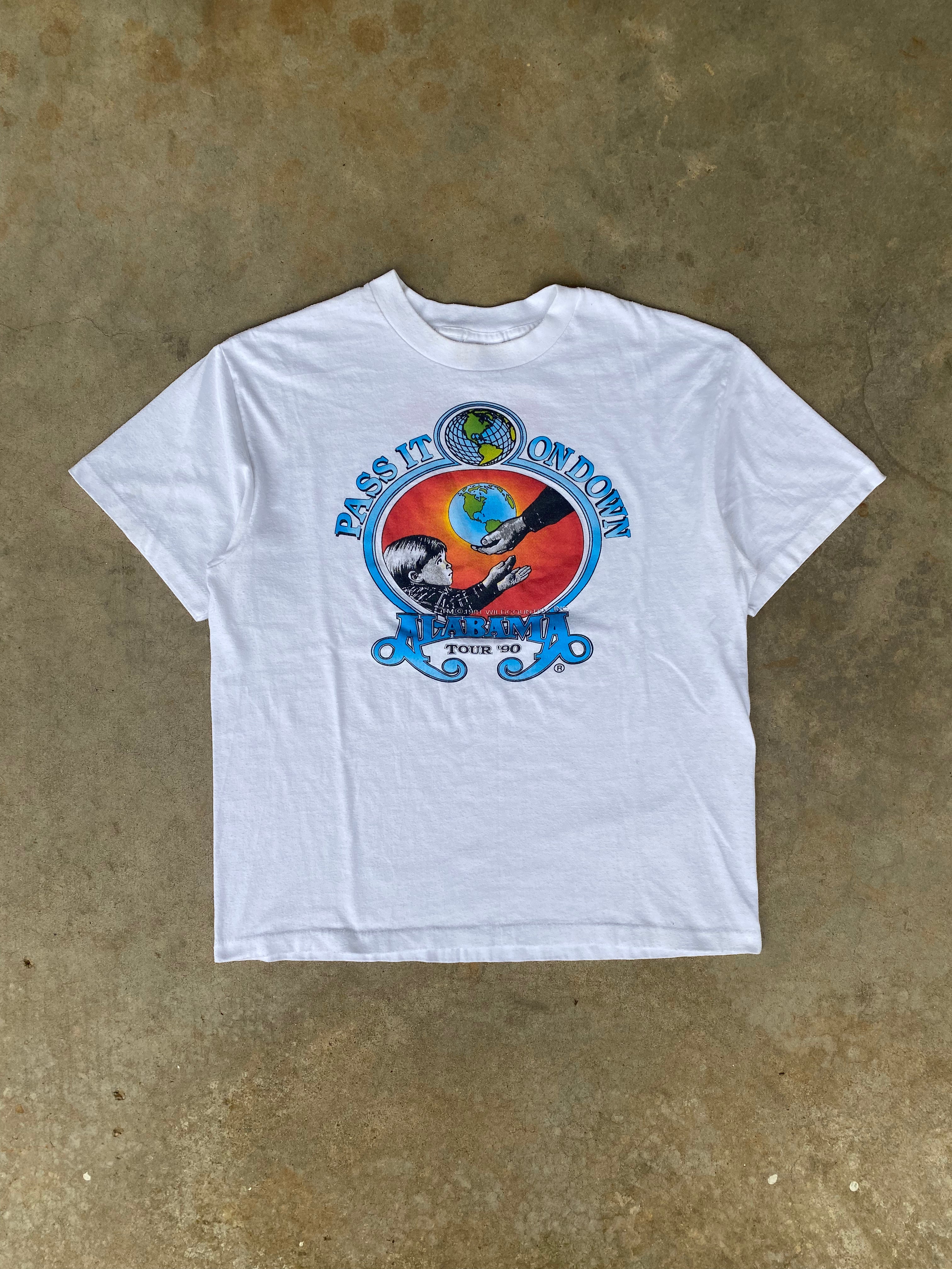 1990 Alabama “Pass it Down” Tour T-Shirt (L)