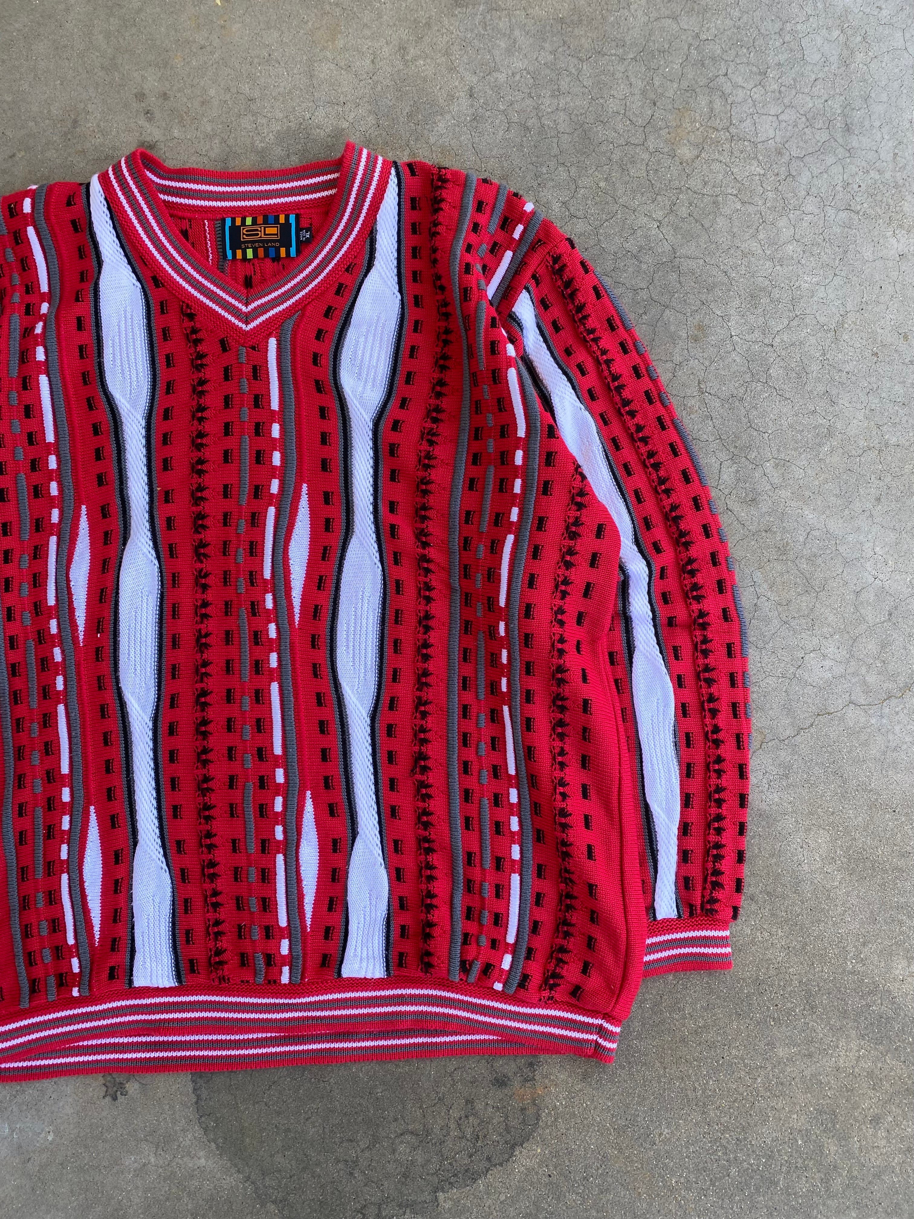 1990s Steven Land Coogi Style Sweater (XL)