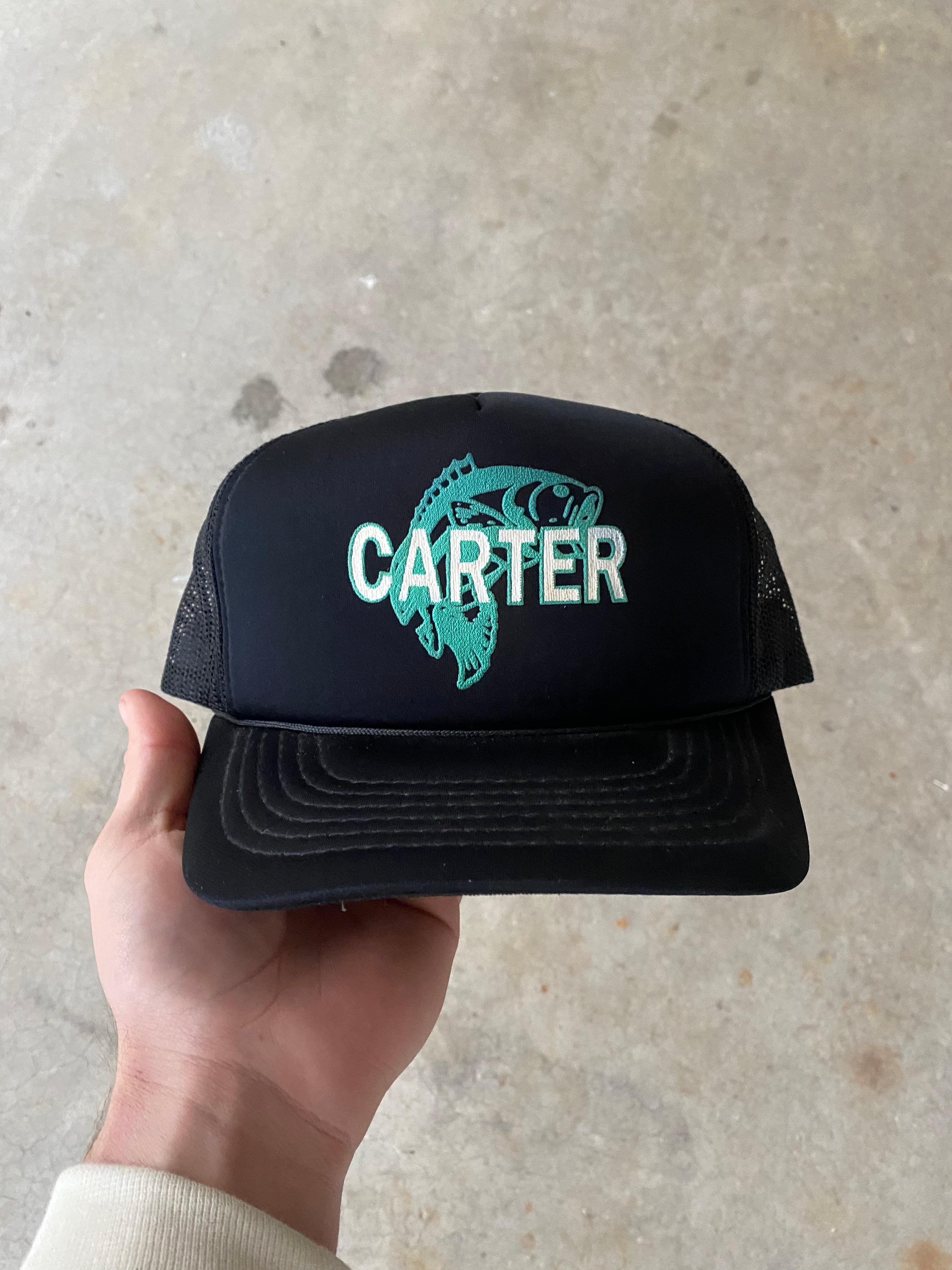 1980s Carter Fishing Trucker Hat