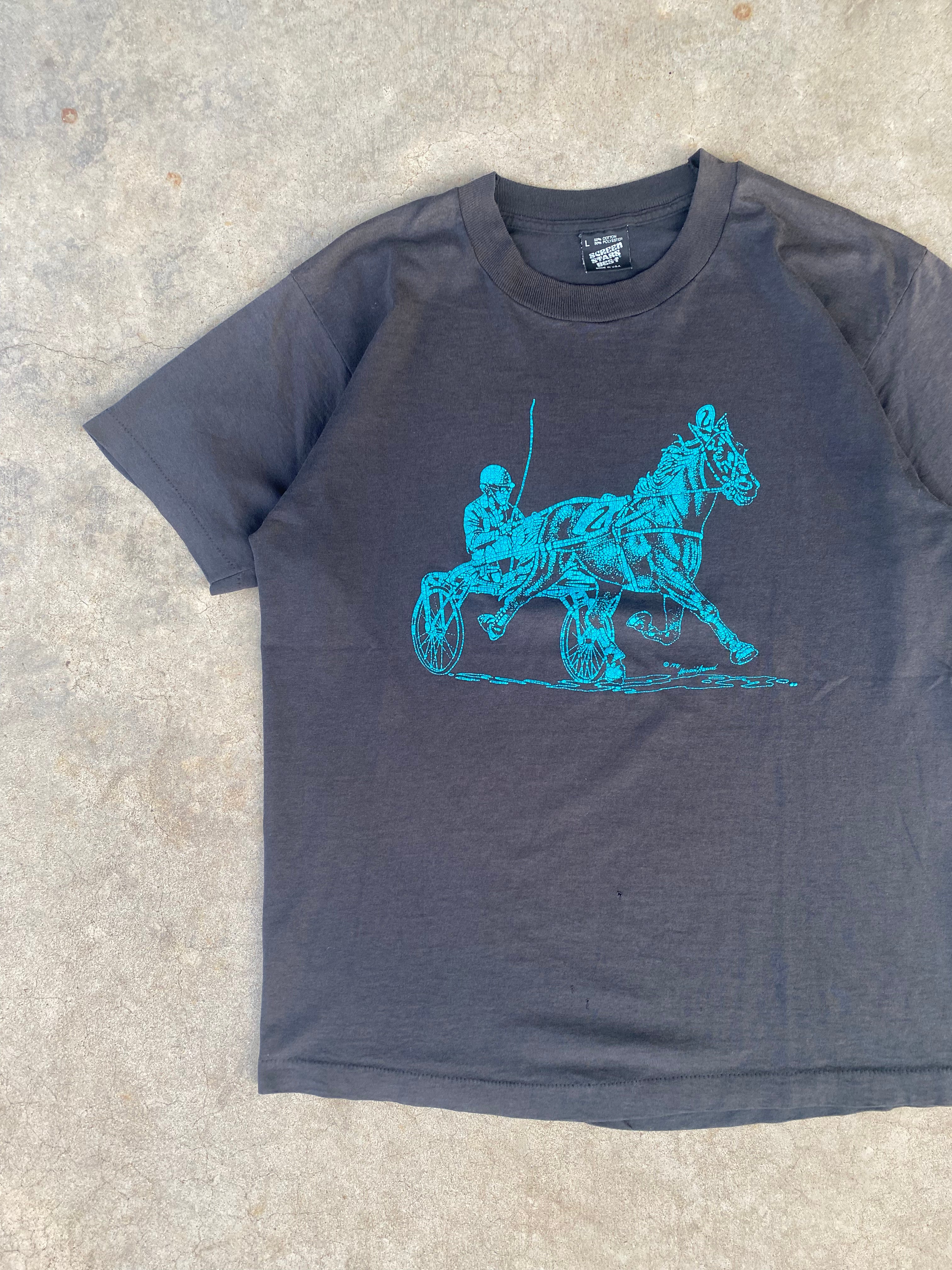 1991 Faded Horse and Jockey T-Shirt (M)