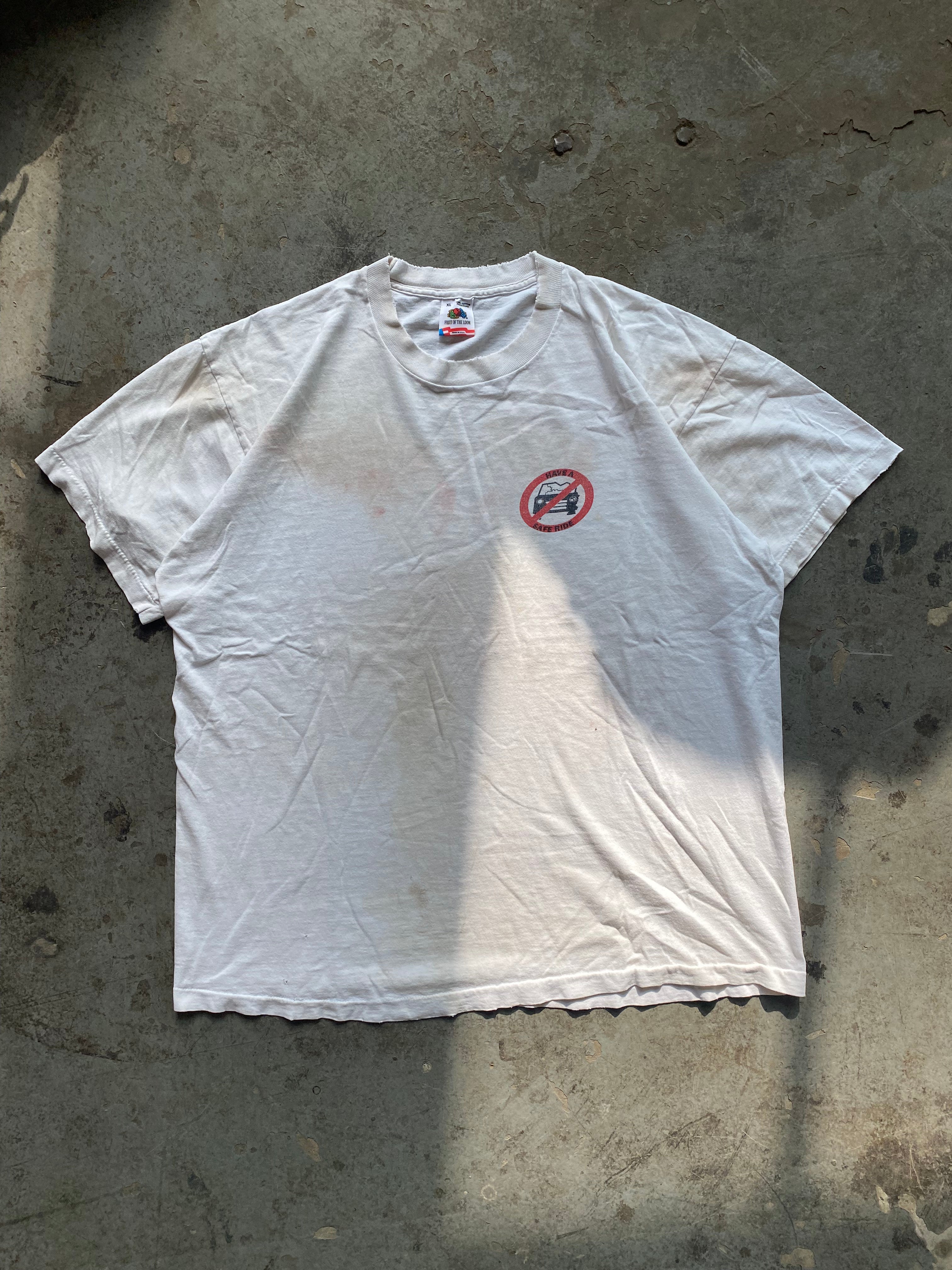 1988 Have a Safe Ride Distressed/Worn T-Shirt (XL)