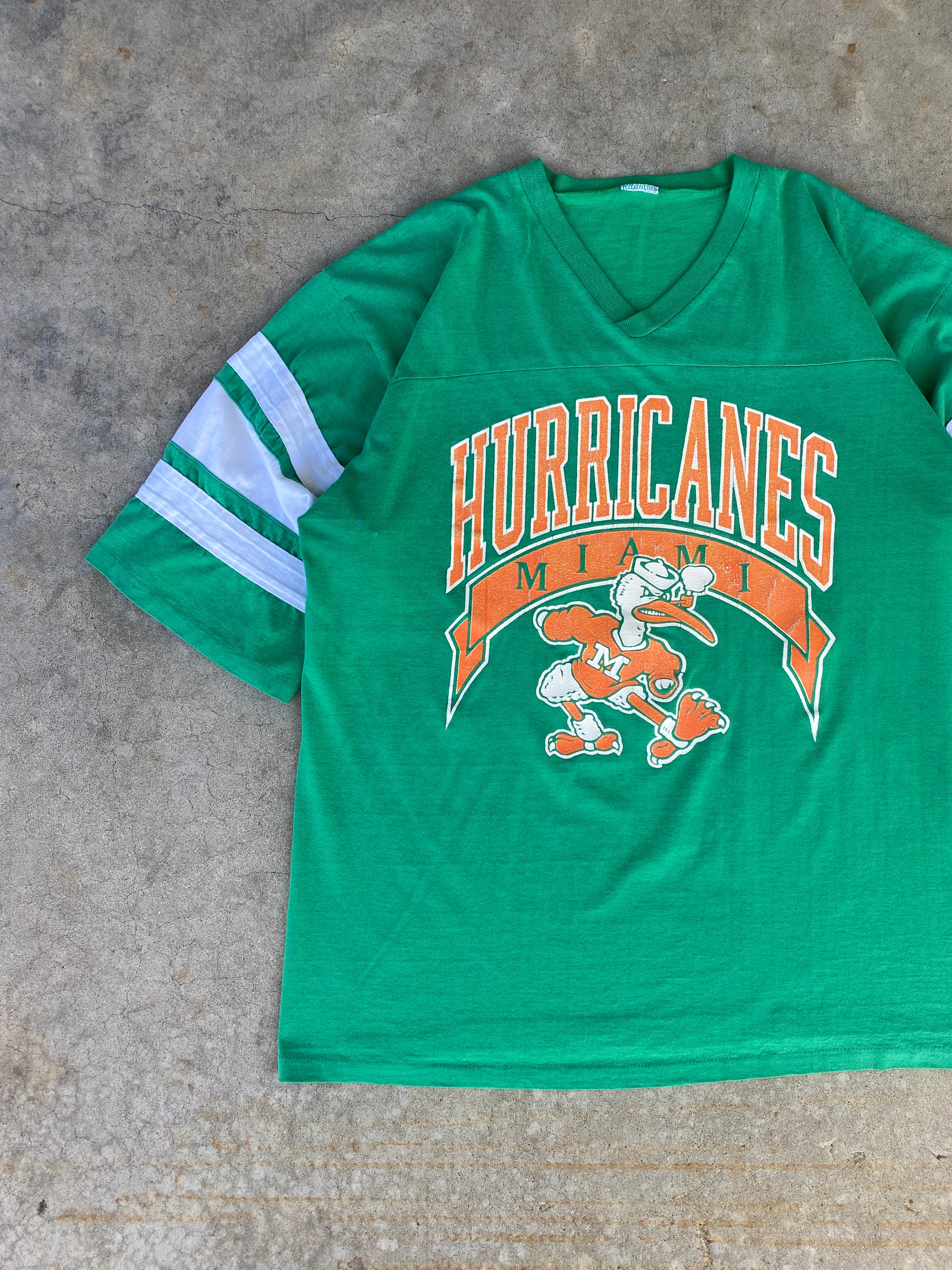 1980s Miami Hurricanes Jersey T-Shirt (XL)