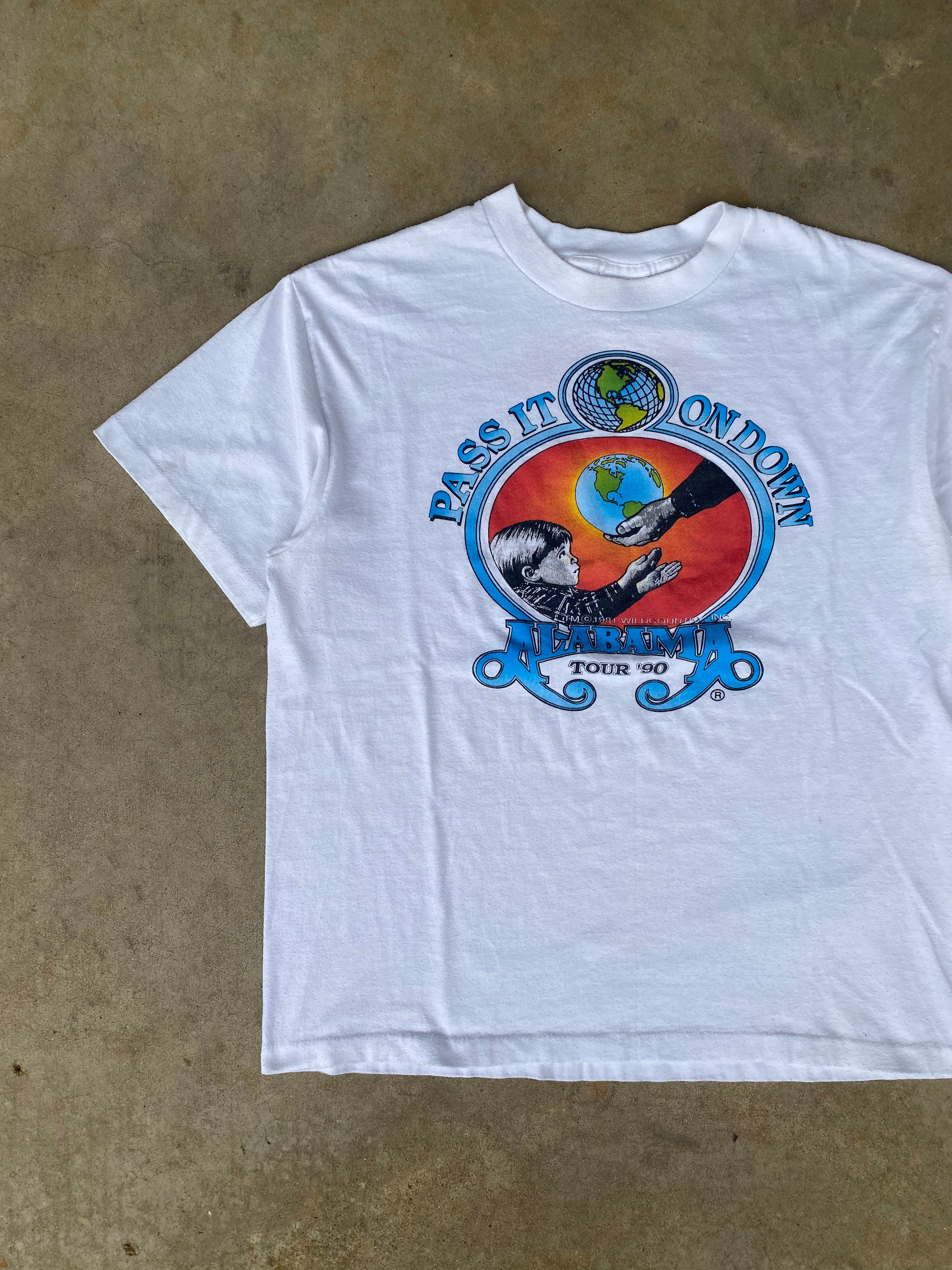 1990 Alabama “Pass it Down” Tour T-Shirt (L)