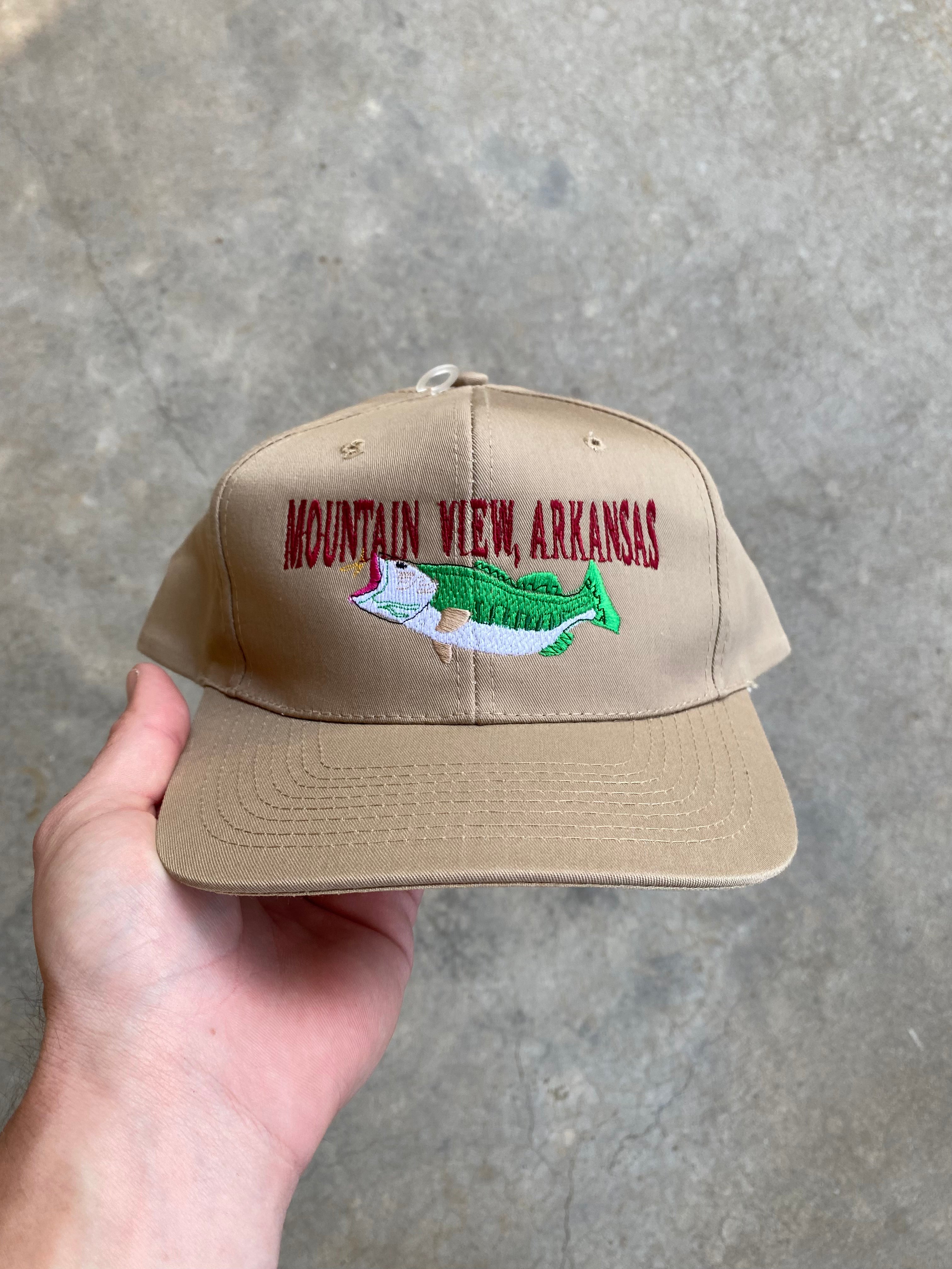 1990s Mountain View Arkansas Fishing Snapback